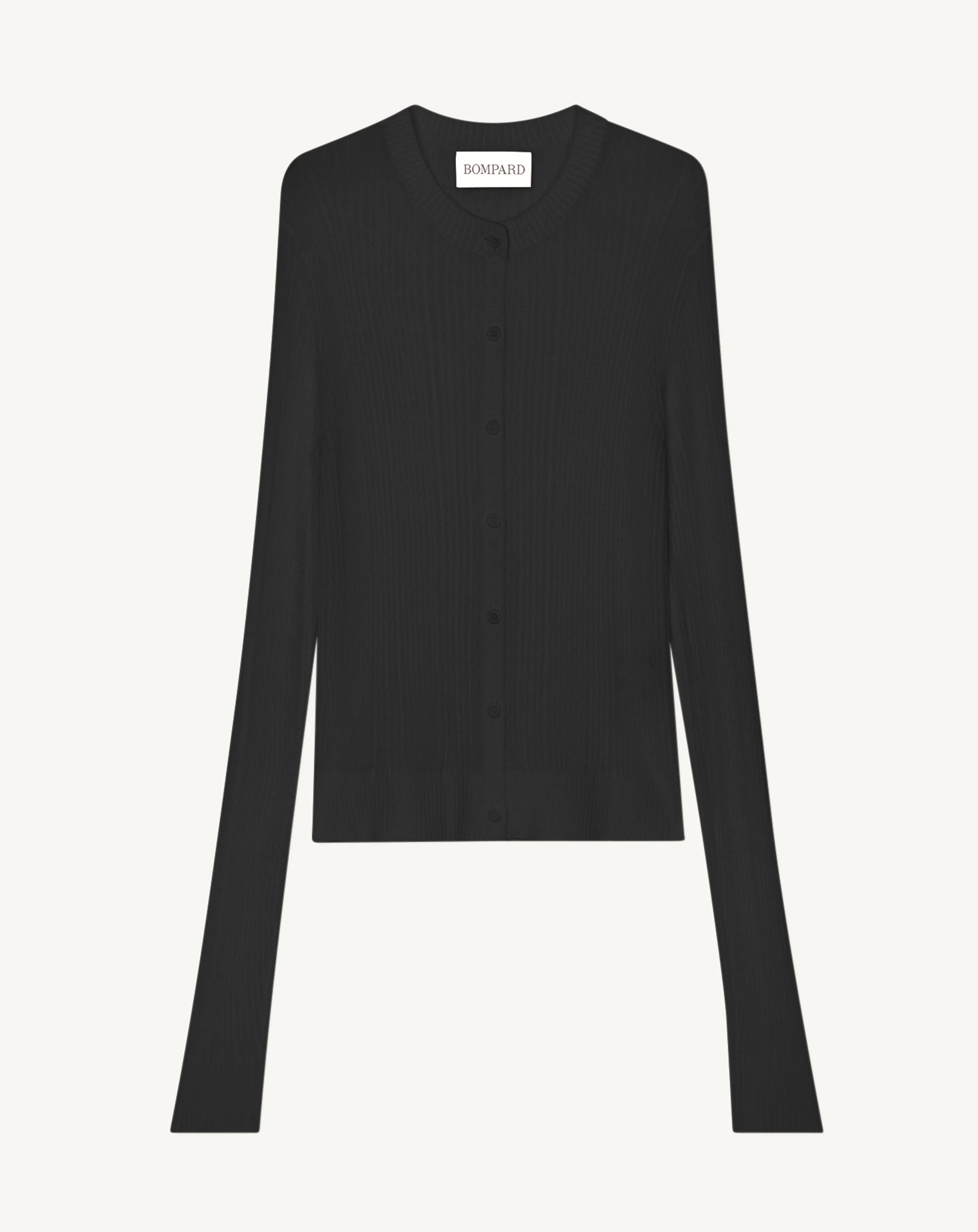 Cardigan côtes transparentes - Image 5