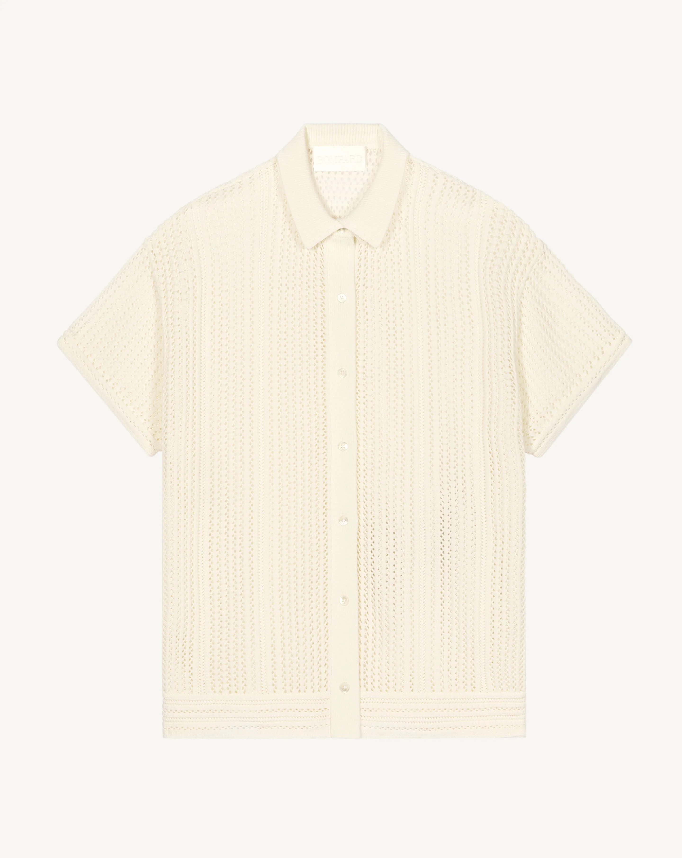 Chemise manches courtes pointelle - Image 4