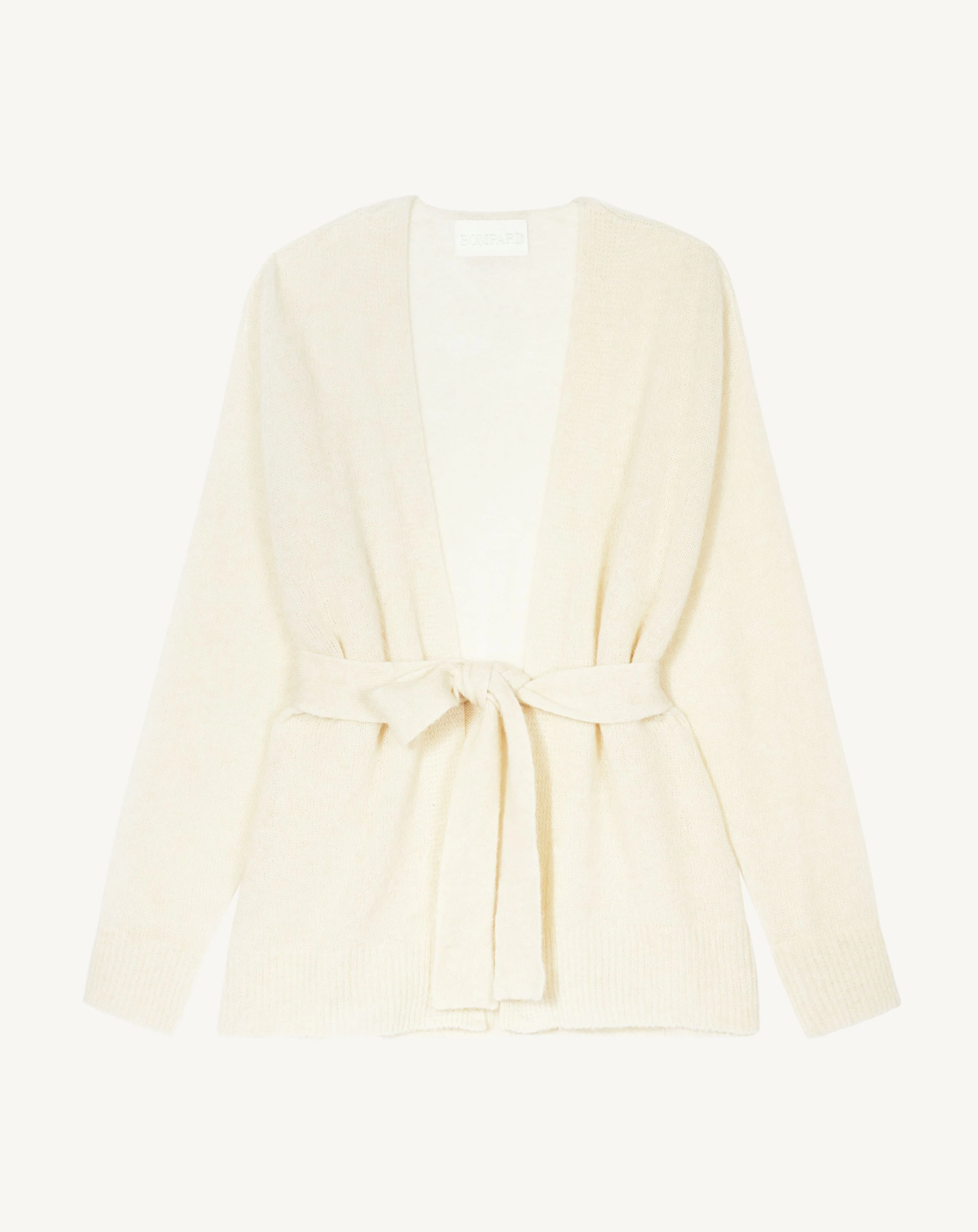 Gilet maille plume ceinturé - Image 4