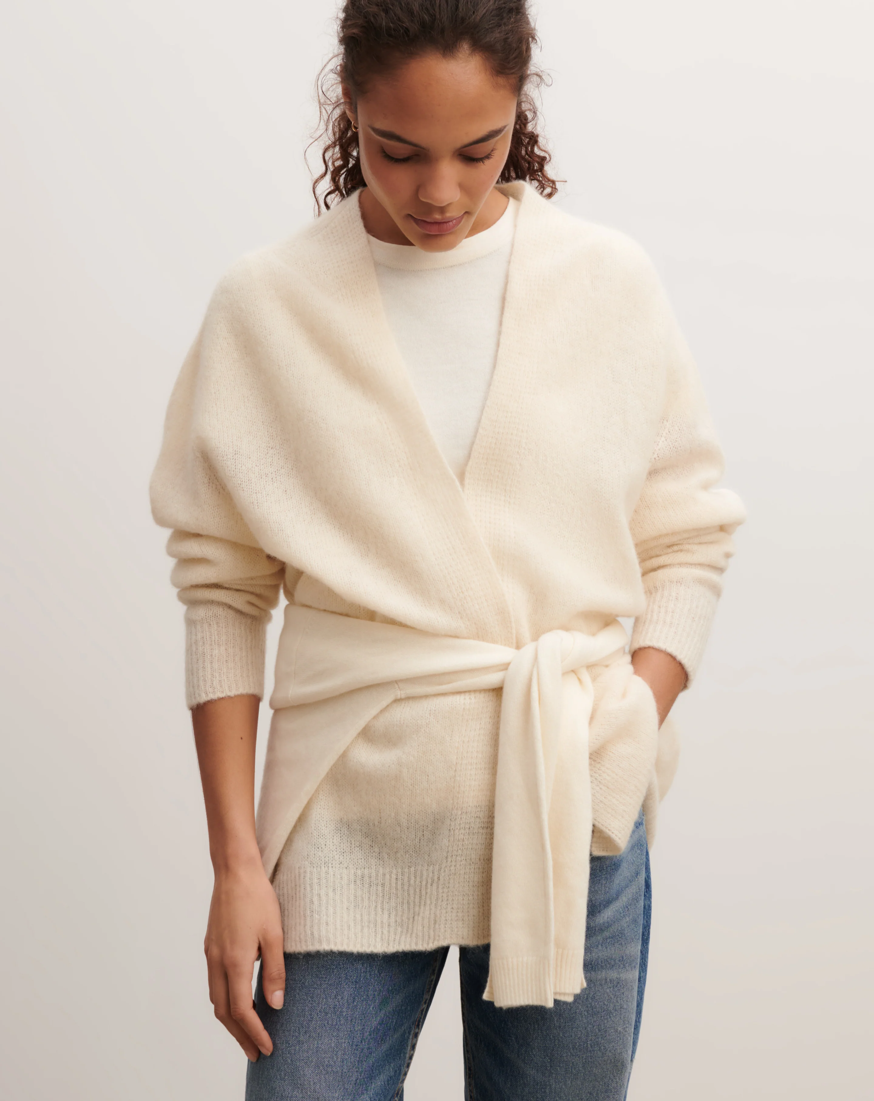 Gilet maille plume