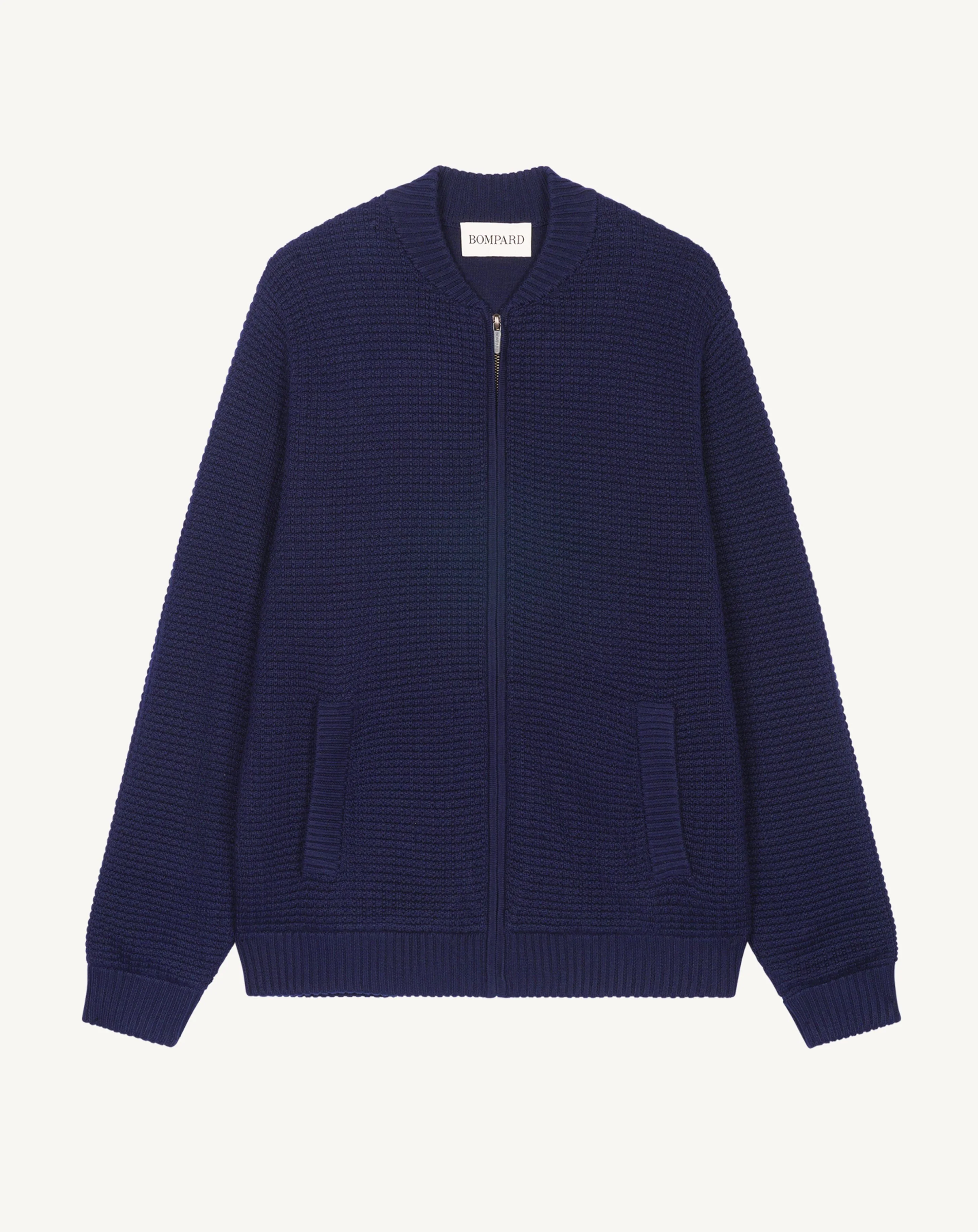 Gilet zippé point gaufré - Image 4