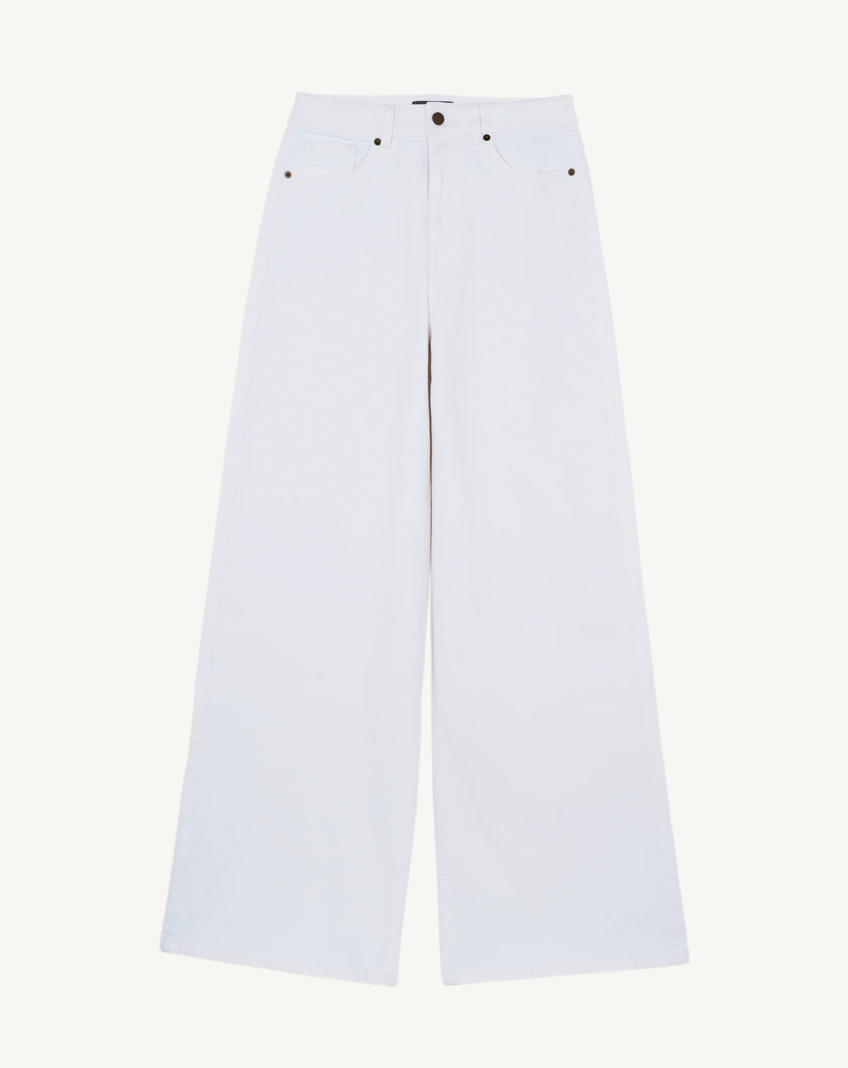 Jean denim blanc large - Image 4