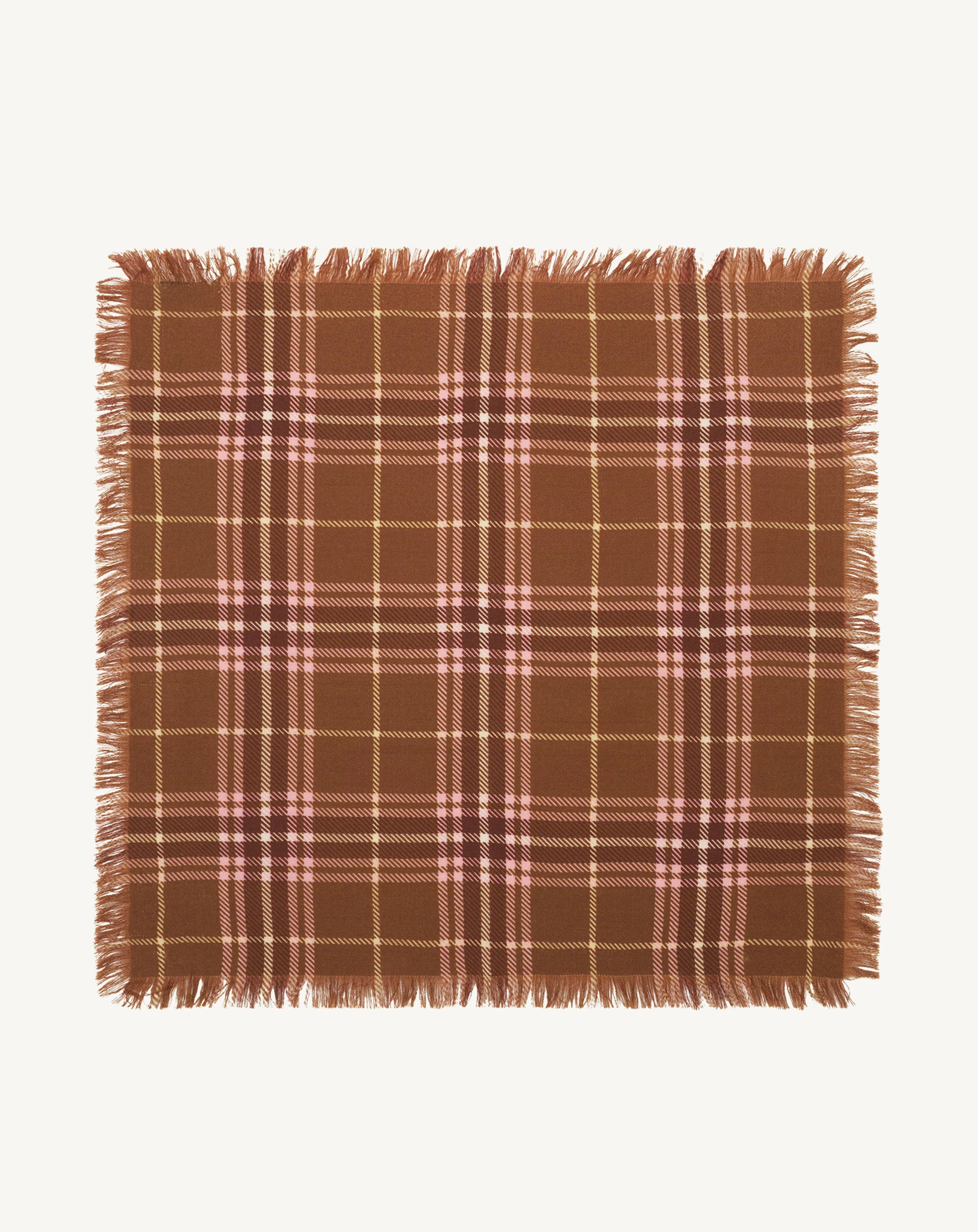 Mini carré imprimé tartan - Image 3