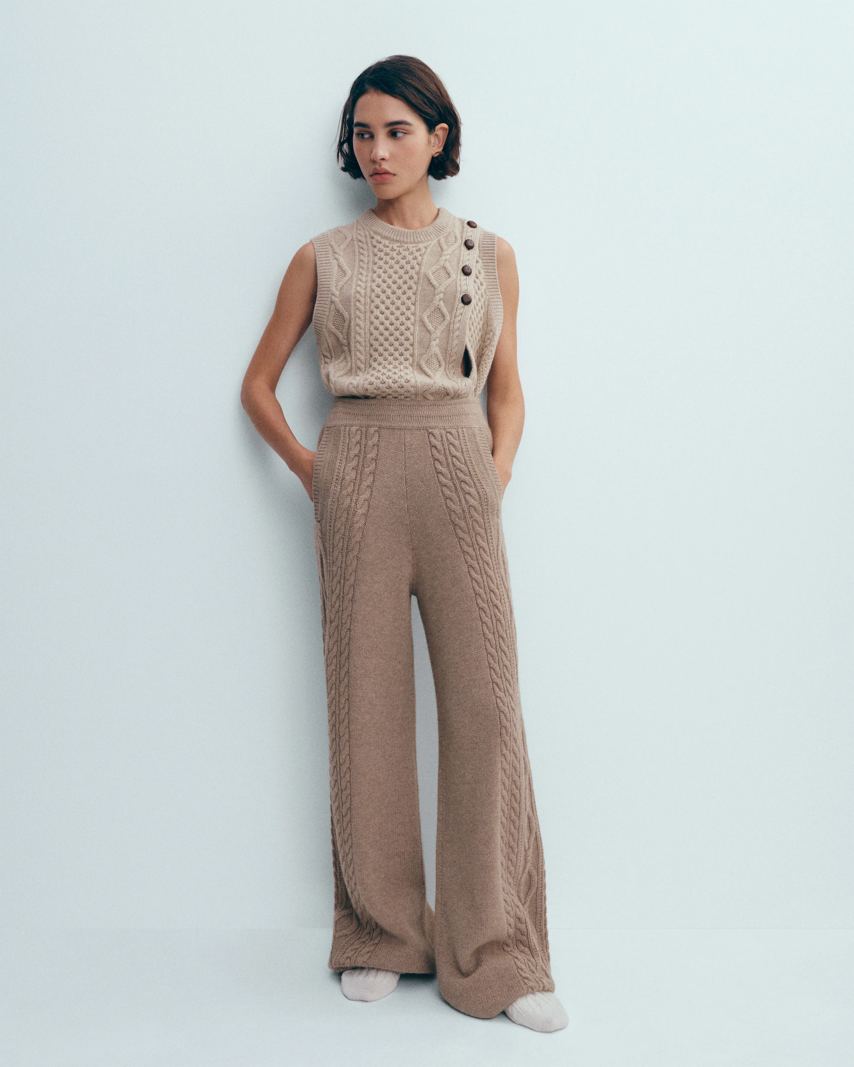 Pantalon à torsades