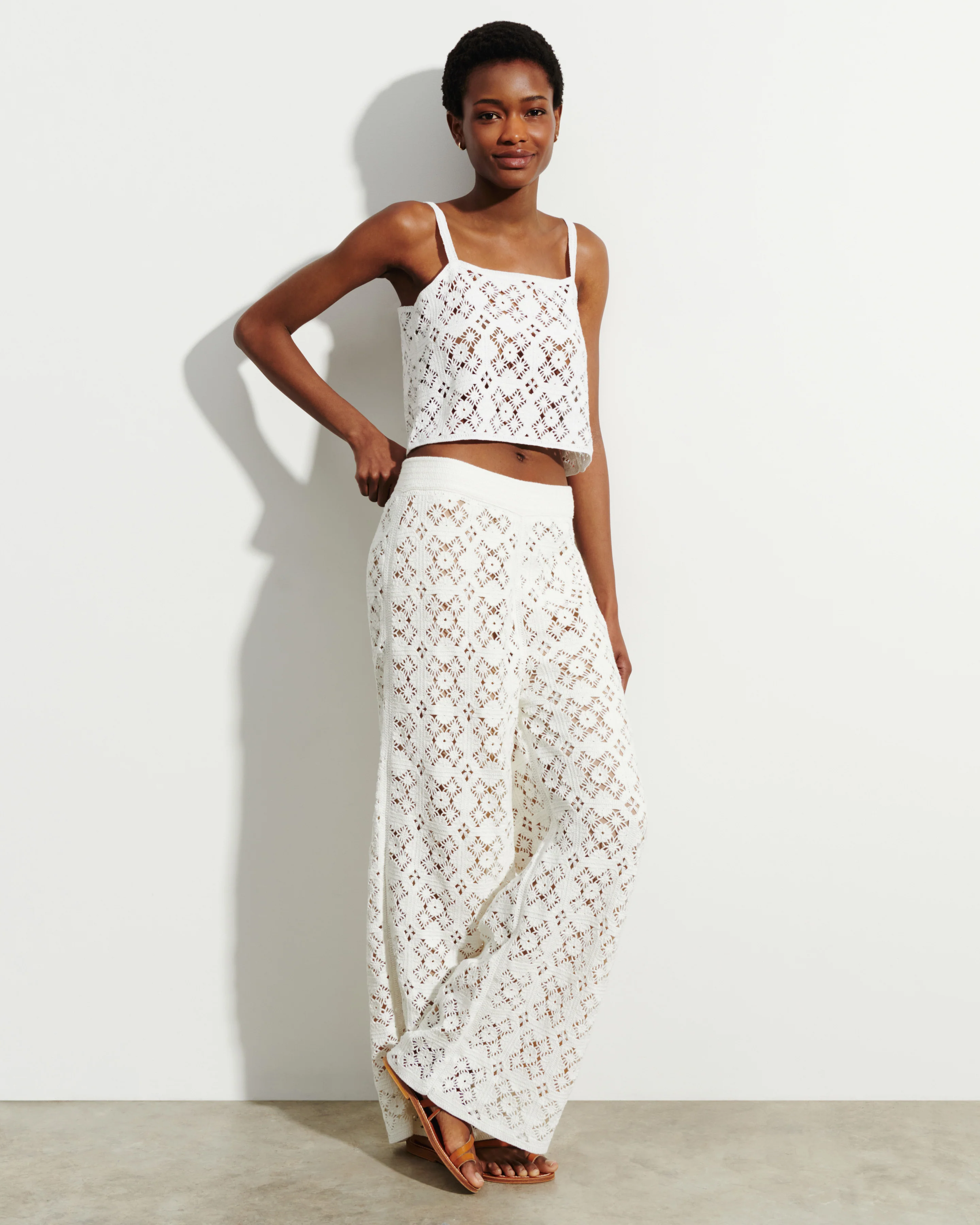 Pantalon guipure