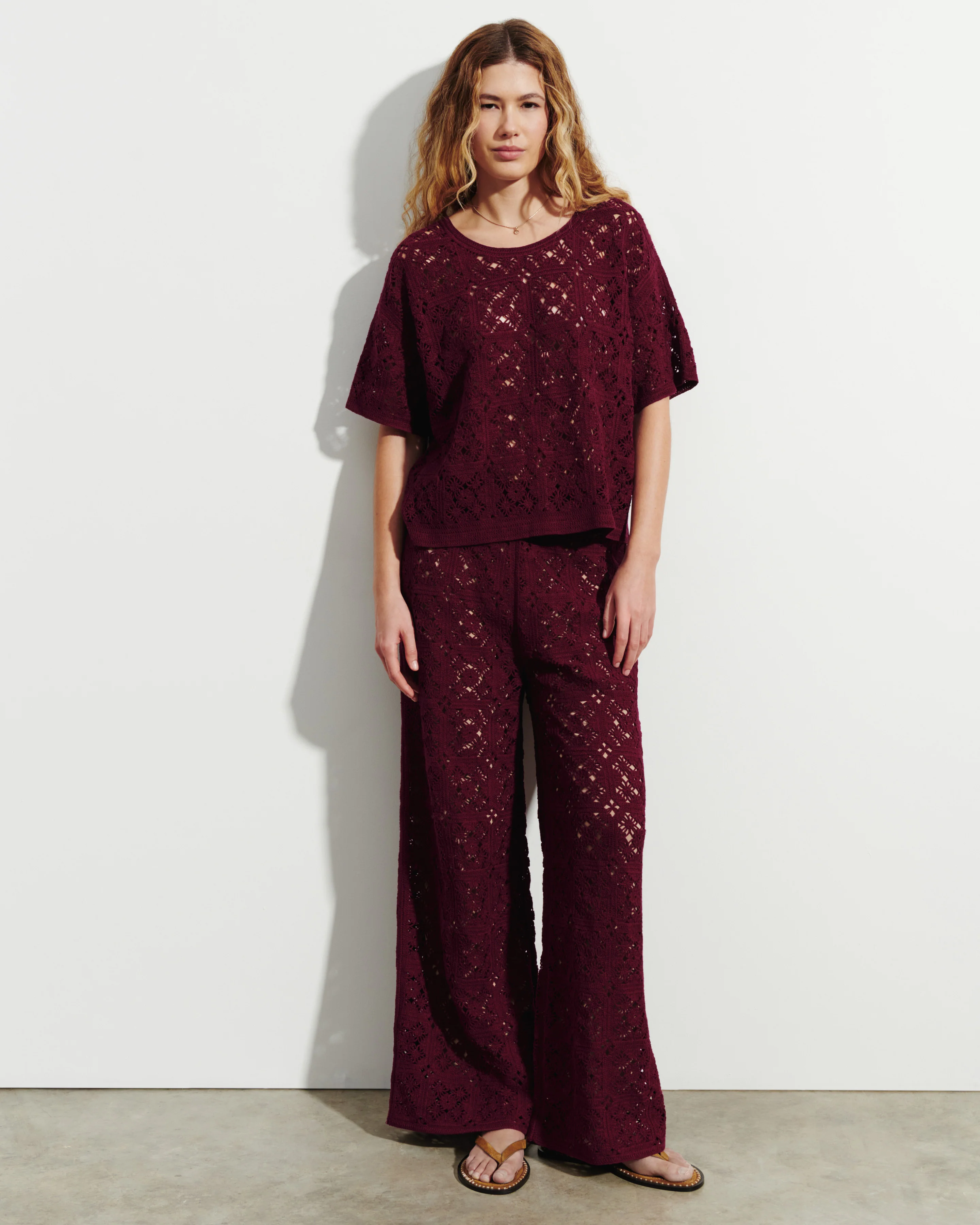Pantalon guipure