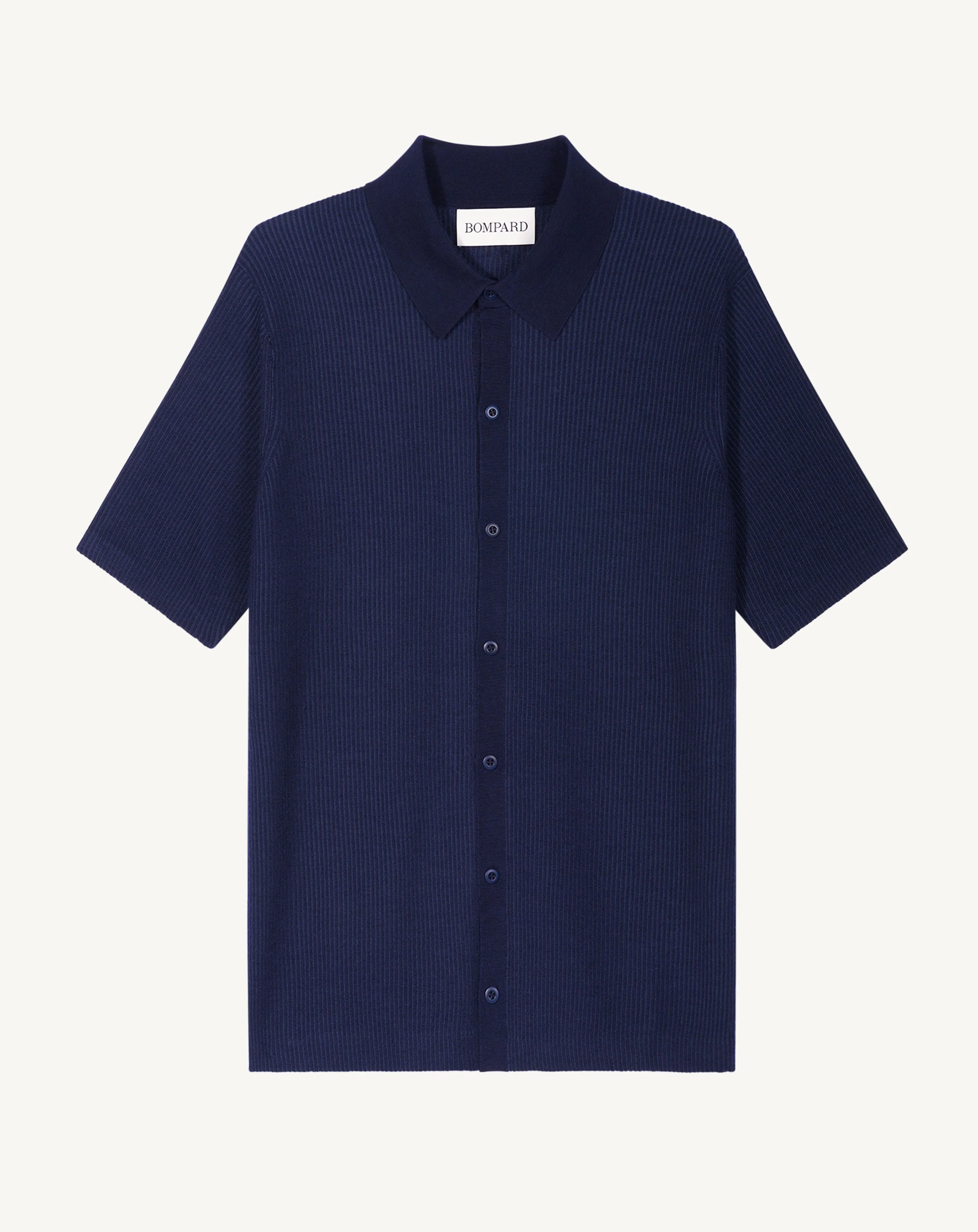 Polo boutonné ultrafin à cÎtes - Image 5