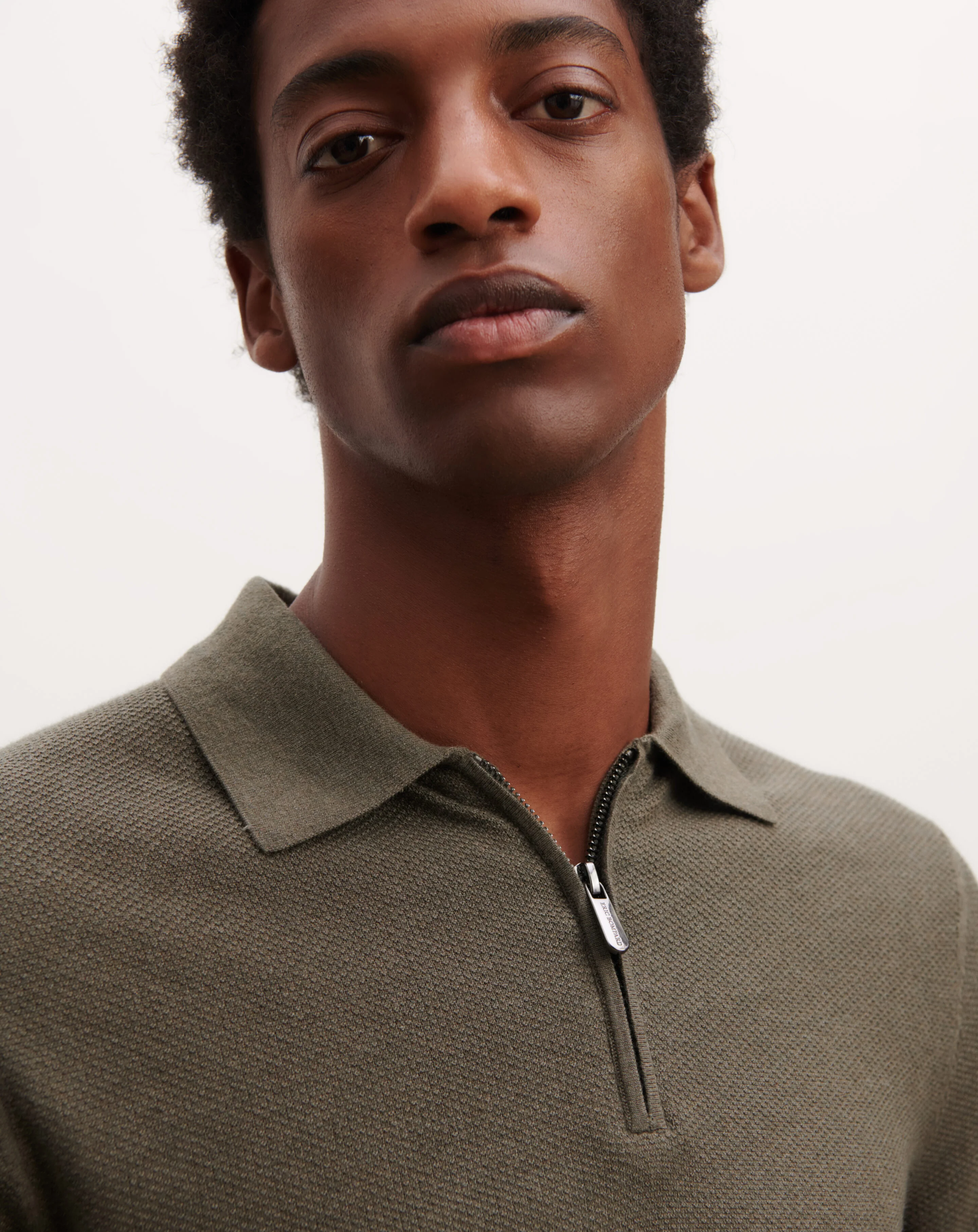 Polo piqué col zippé - Image 4