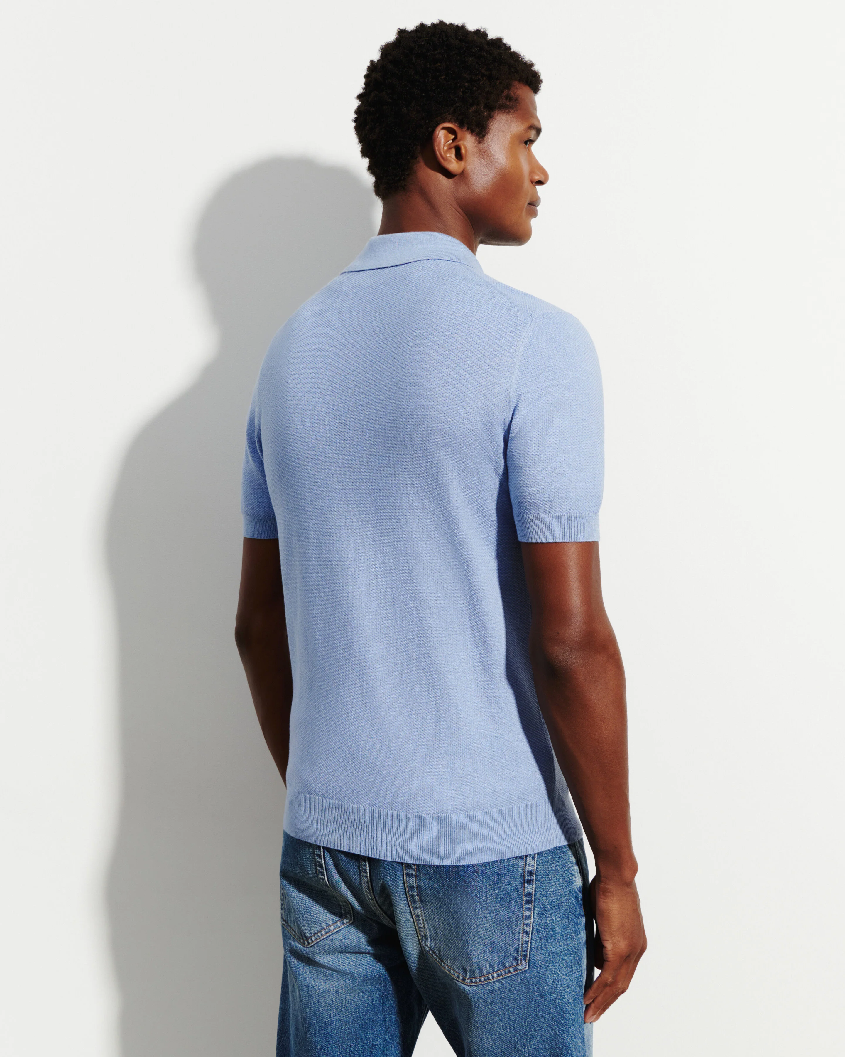 Polo piqué col zippé - Image 3