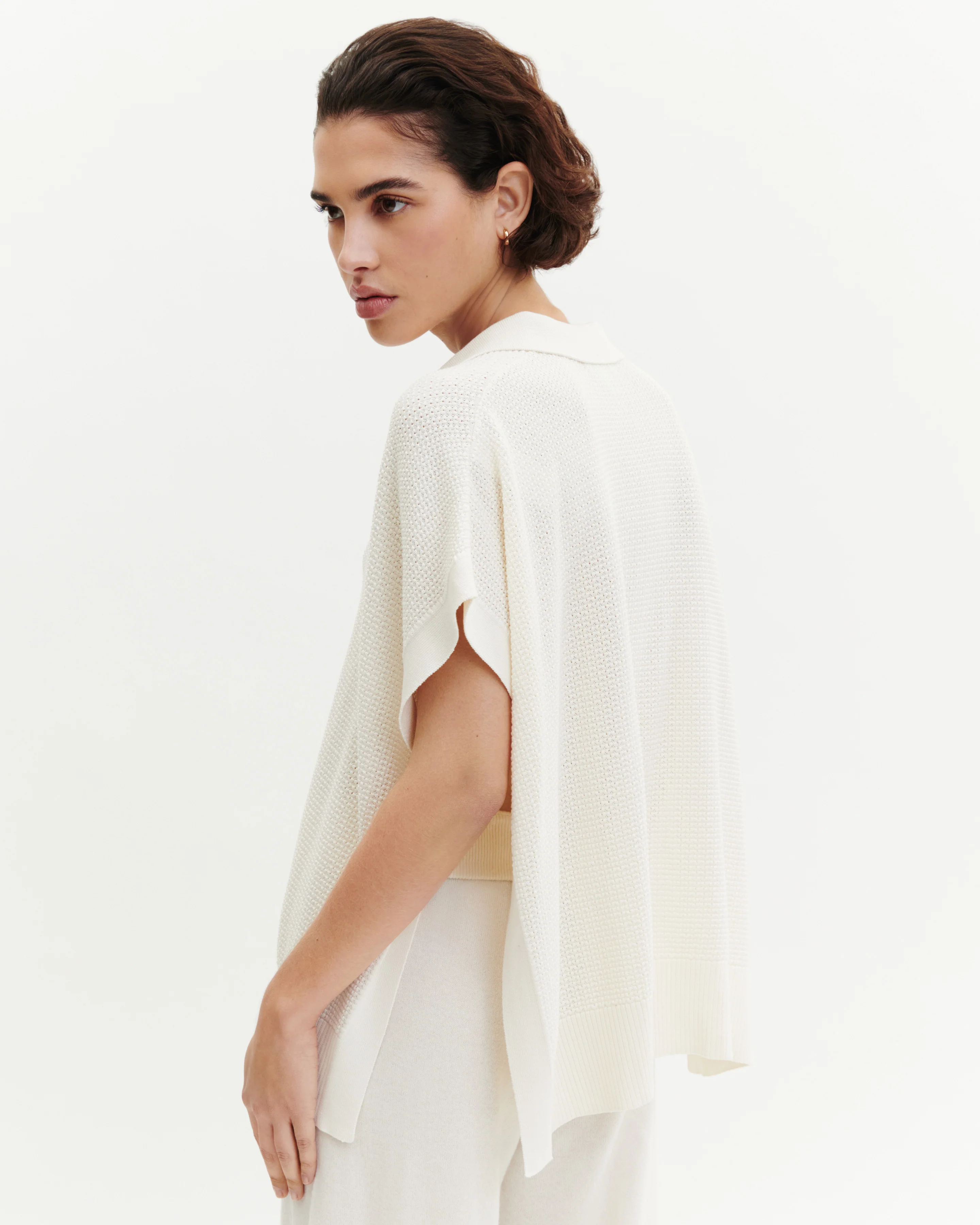 Poncho polo point gaufré - Image 3
