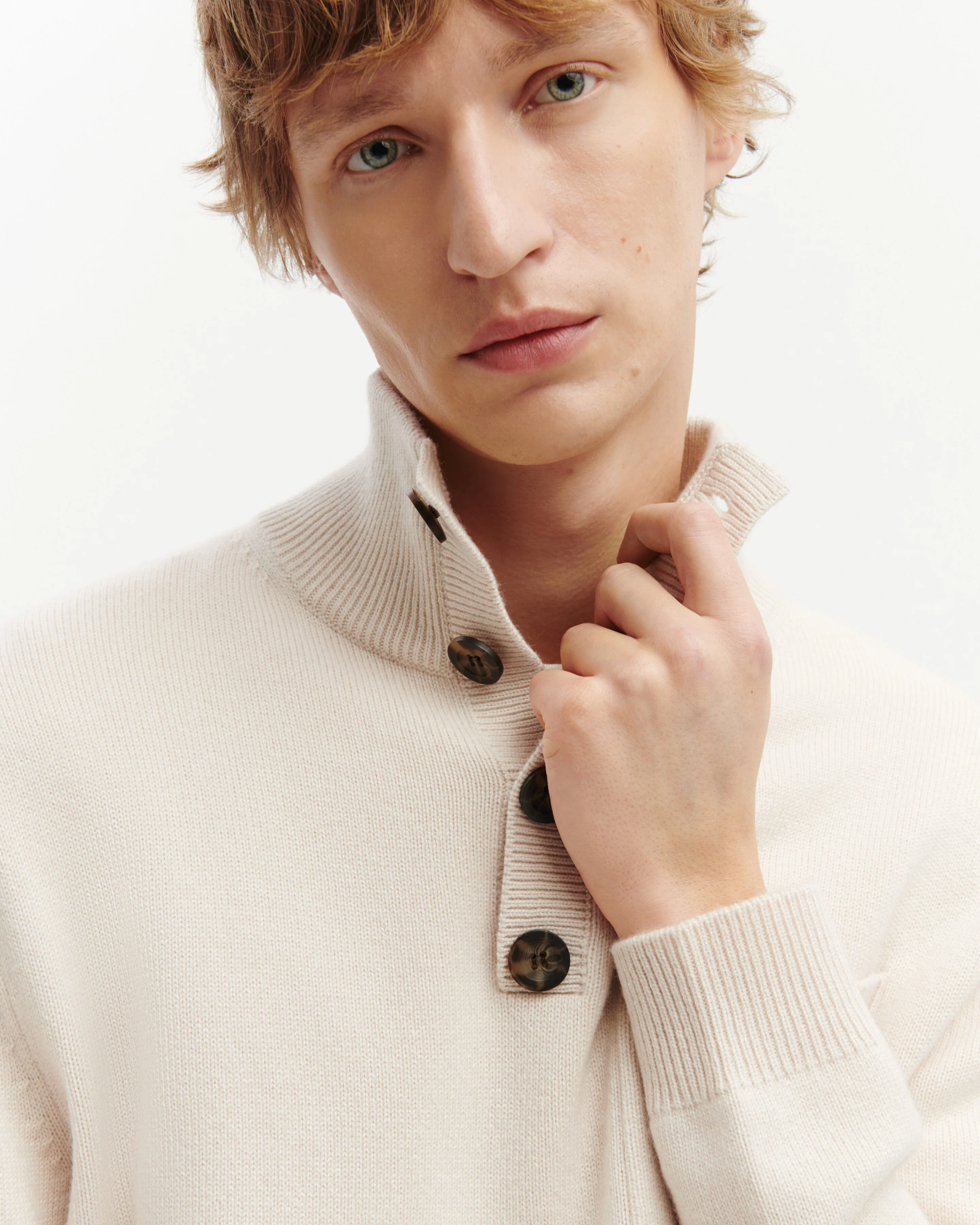 Pull col montant boutonné - Image 4