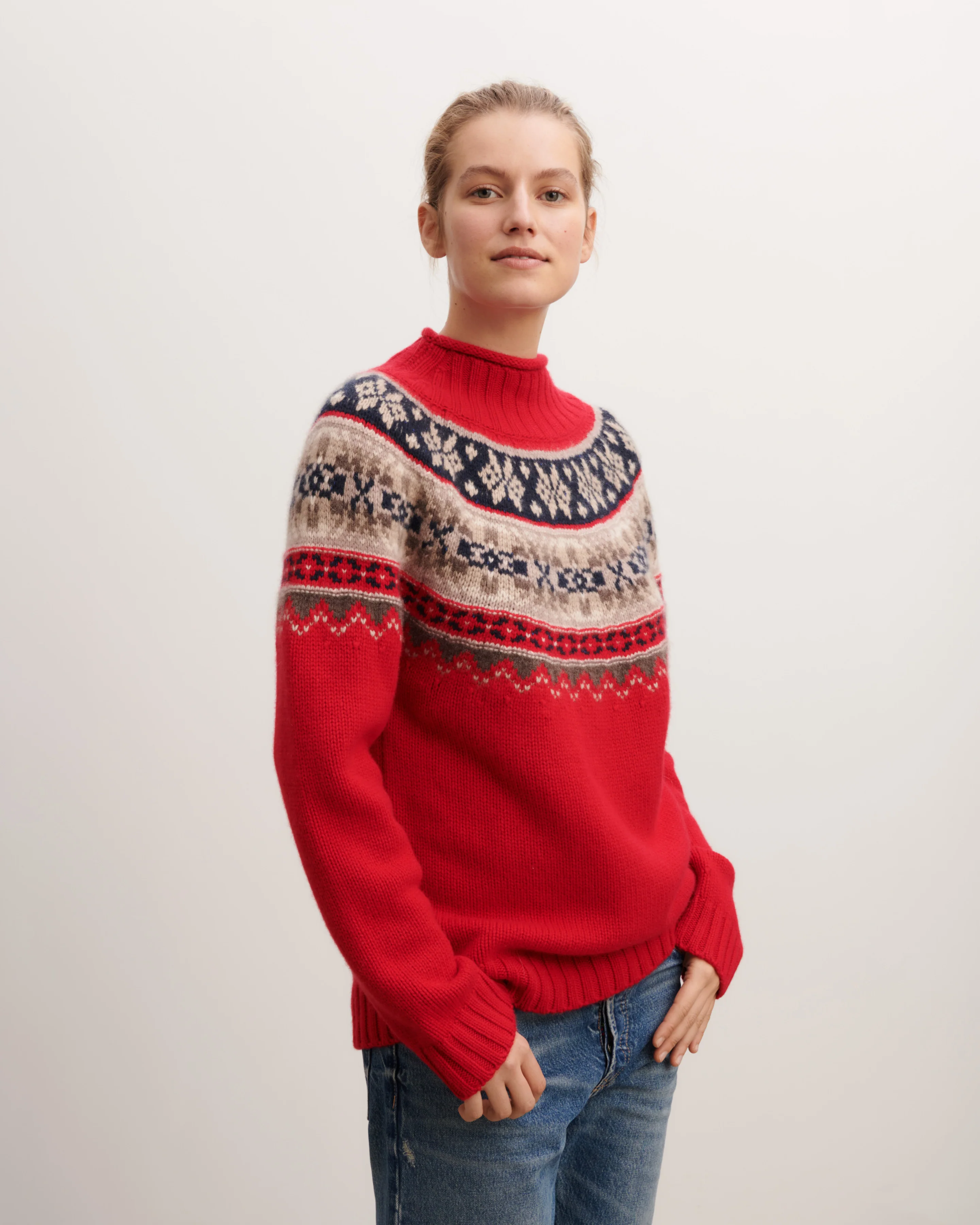 Pull col montant fairisle - Image 2