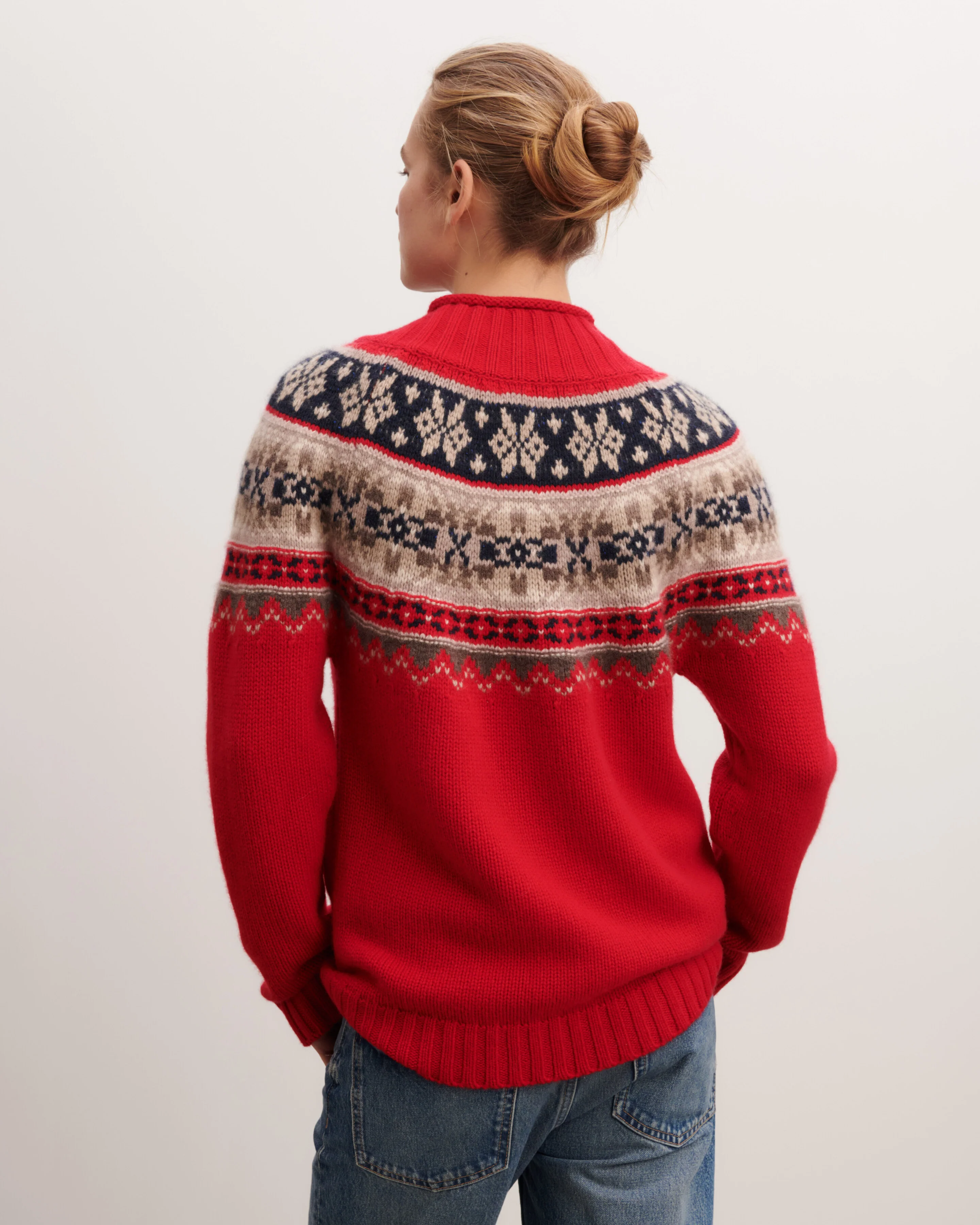 Pull col montant fairisle - Image 3
