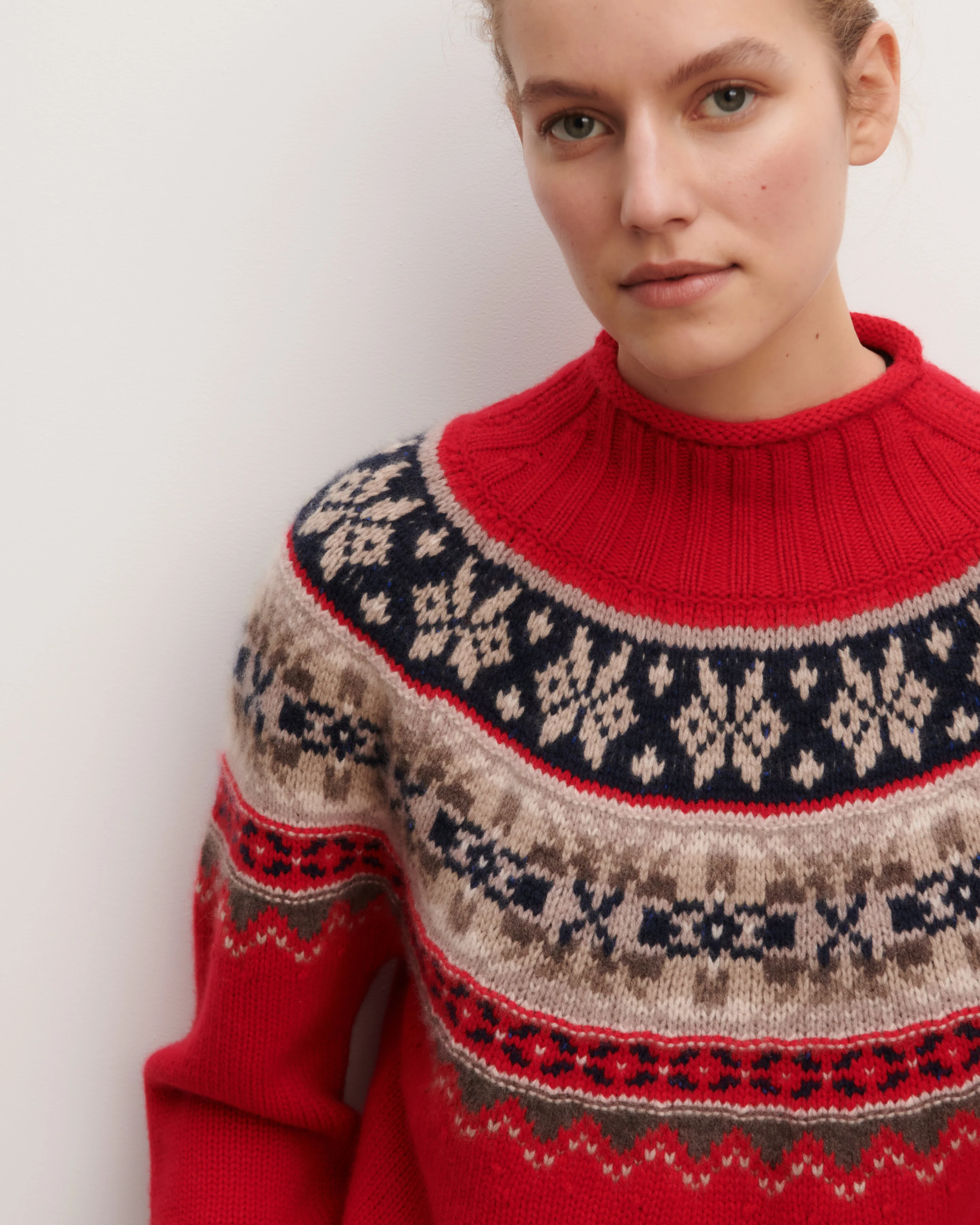 Pull col montant fairisle - Image 4