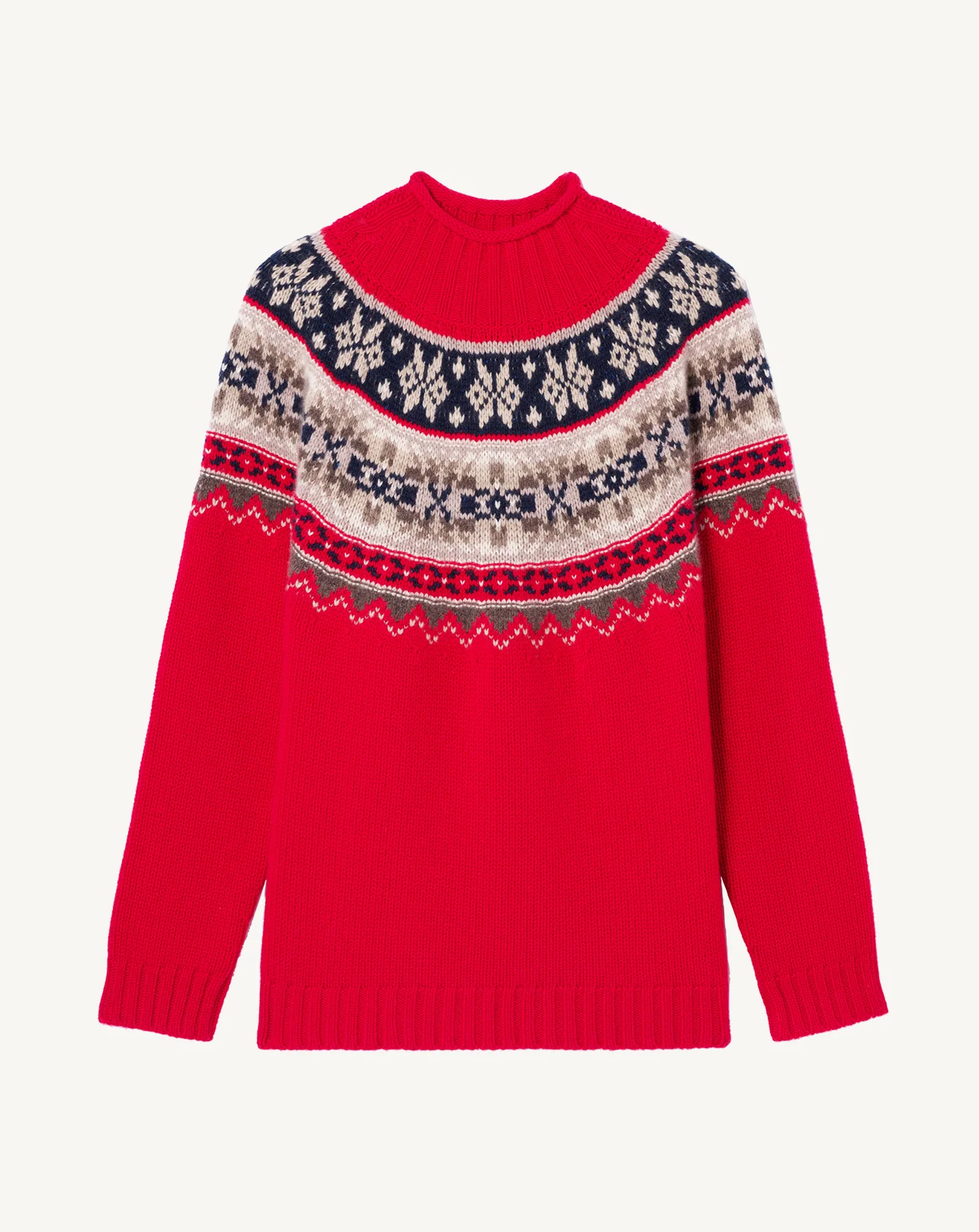 Pull col montant fairisle - Image 5