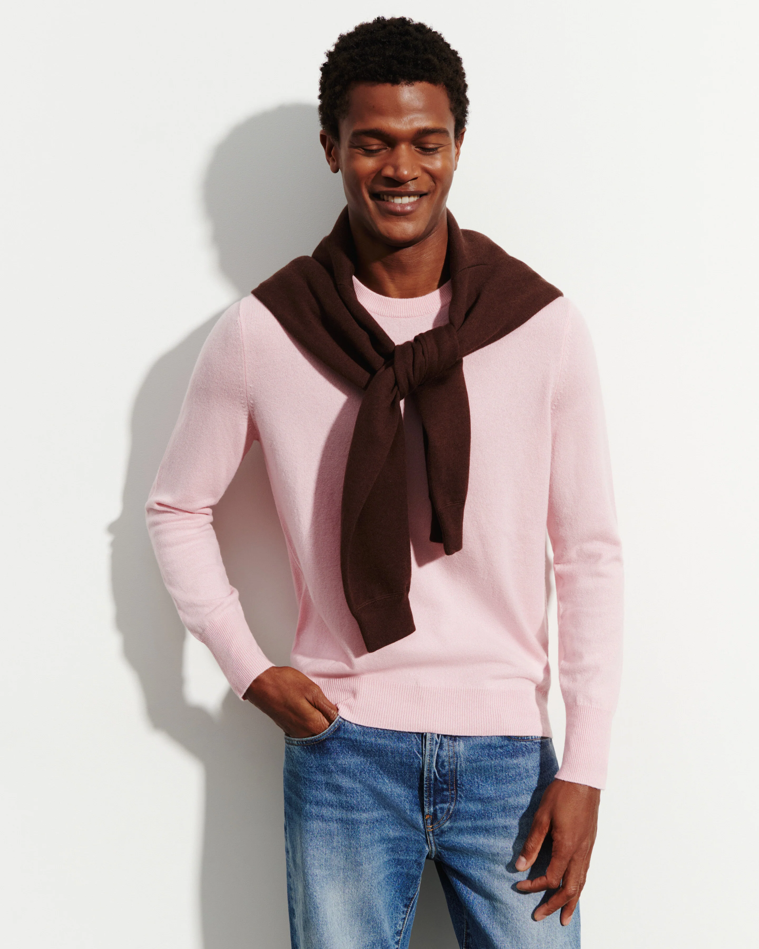 Pull col rond classique