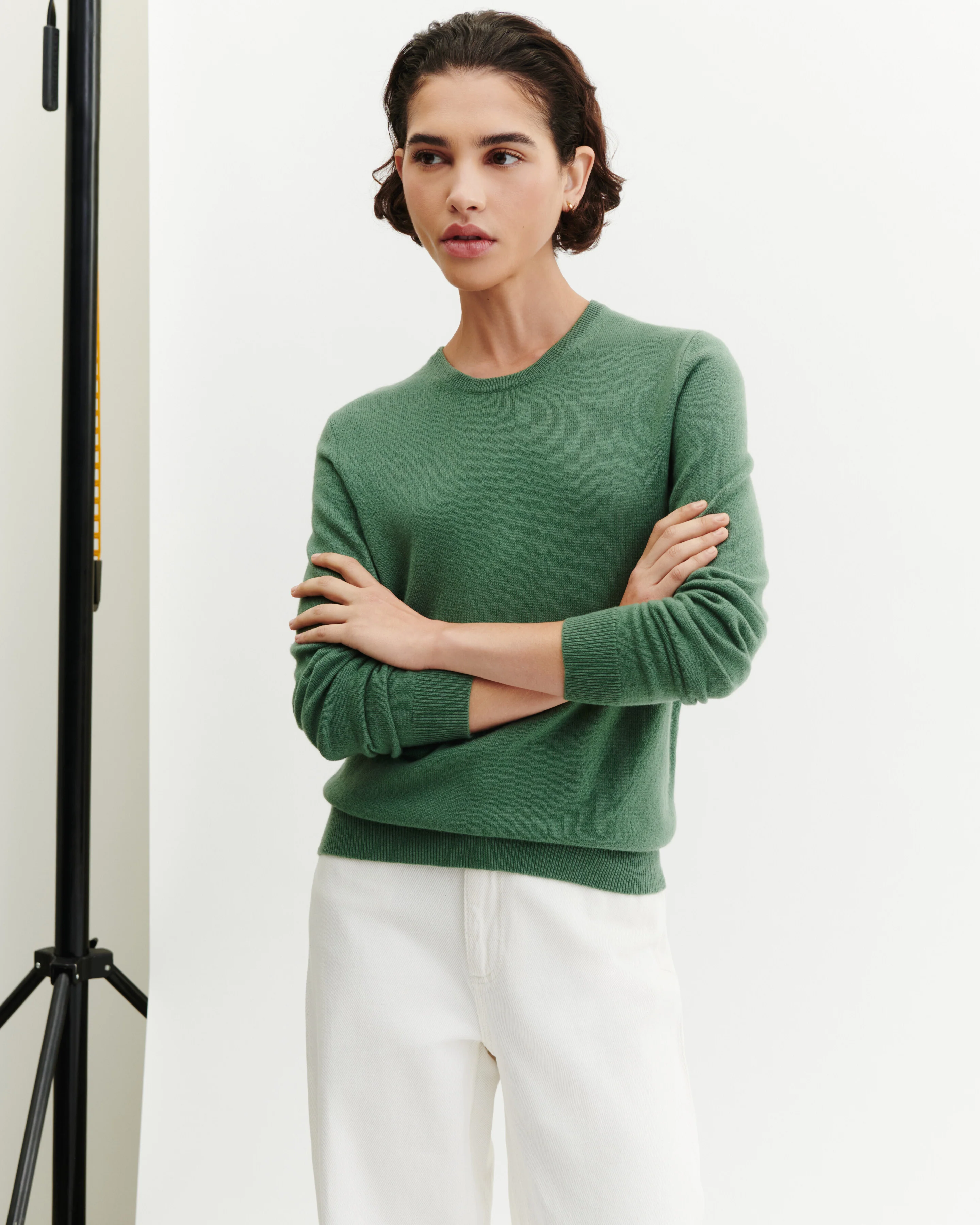 Pull col rond classique