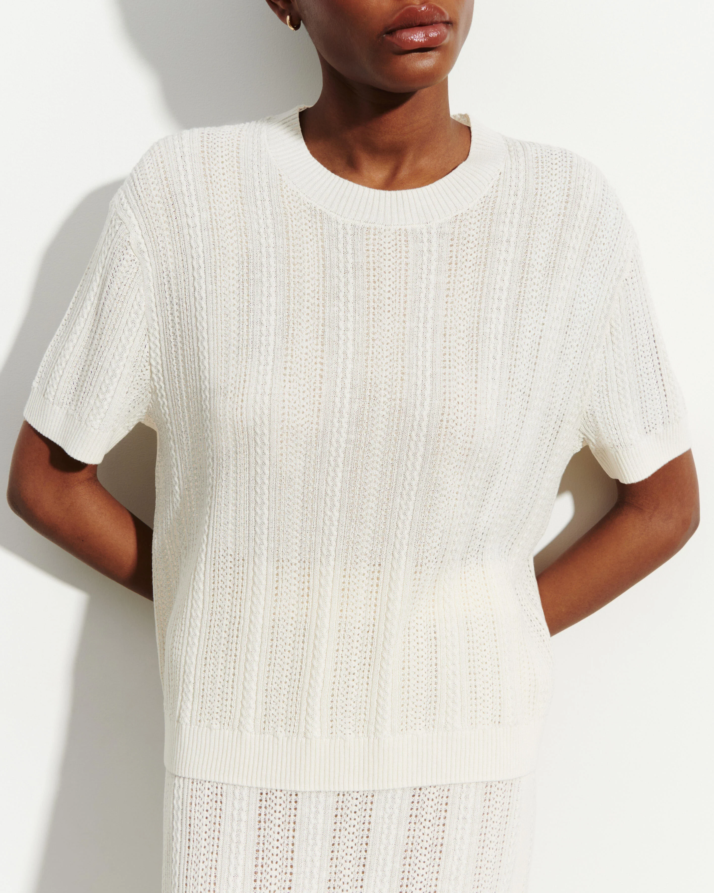 Pull col rond pointelle - Image 2