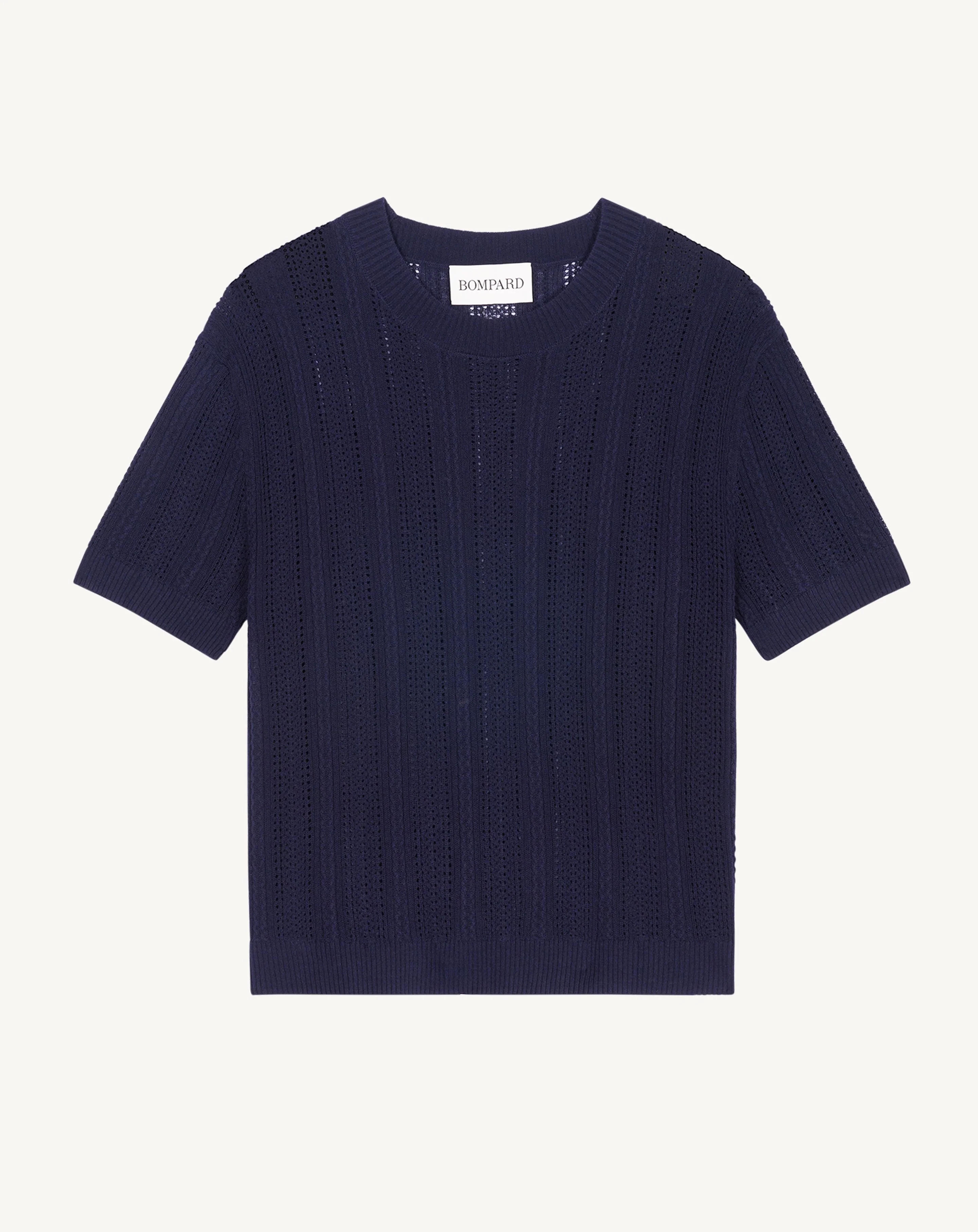 Pull col rond pointelle - Image 5