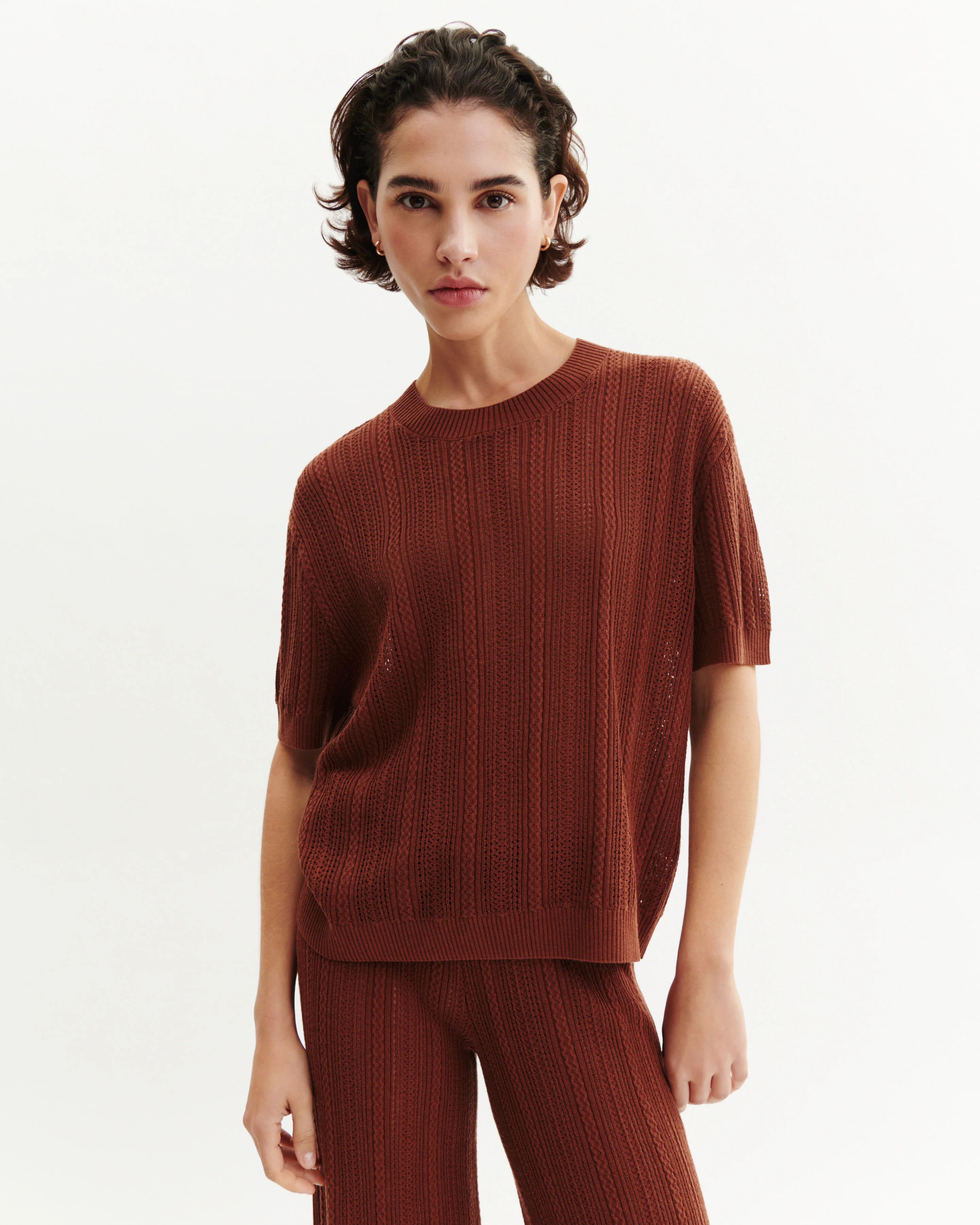 Pull col rond pointelle - Image 2