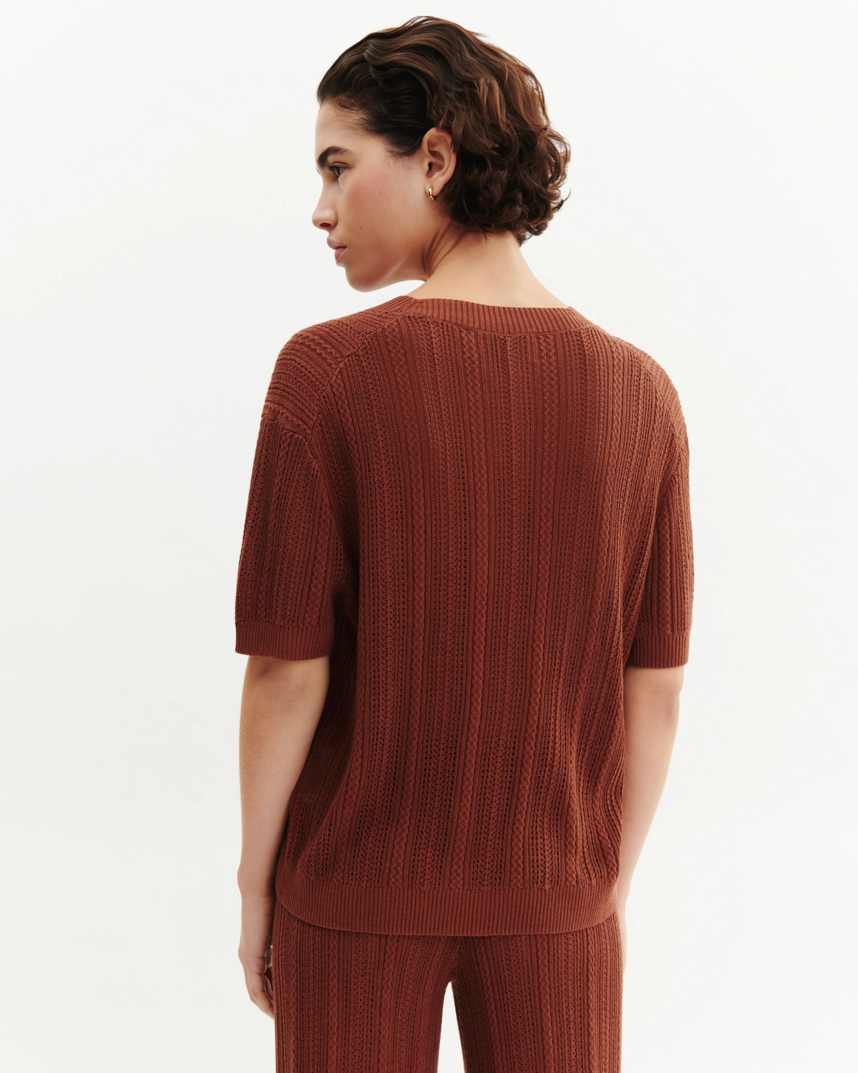 Pull col rond pointelle - Image 3