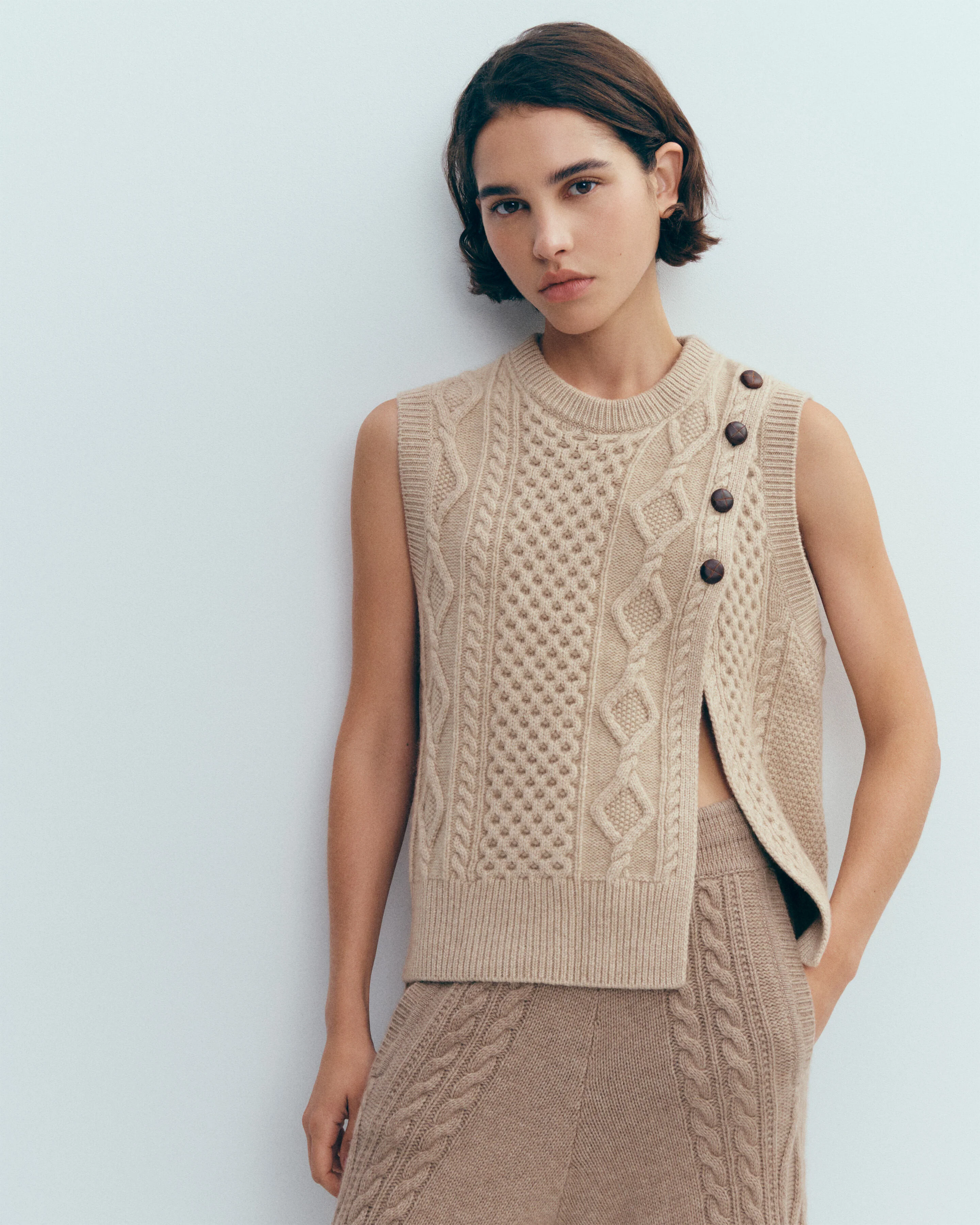 Pull col rond sans manches - Image 2