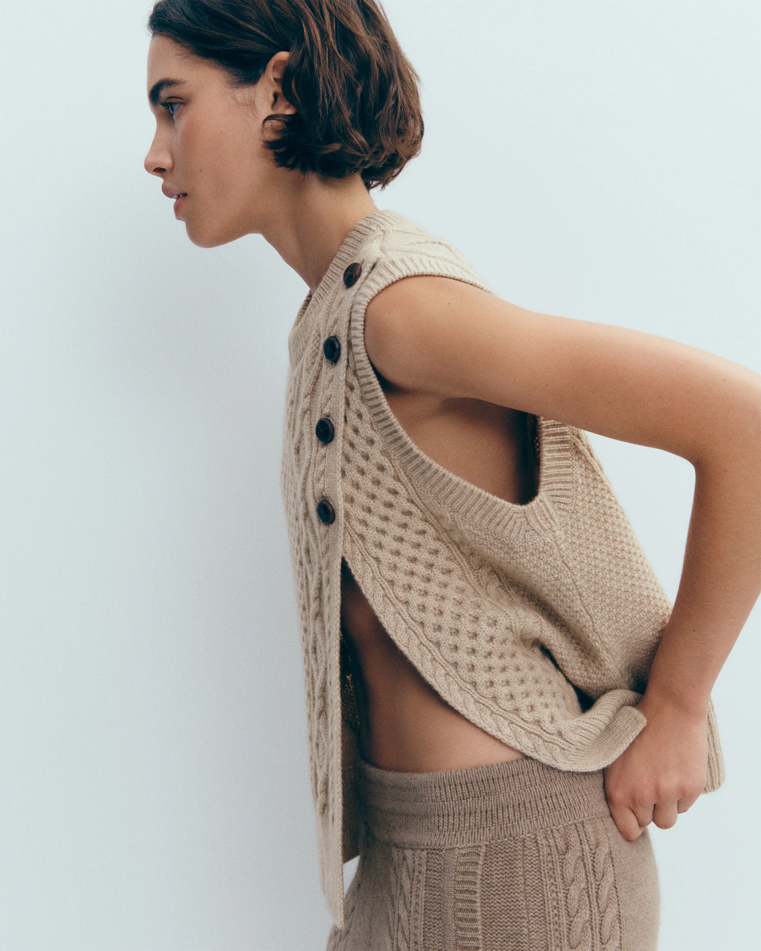 Pull col rond sans manches - Image 3