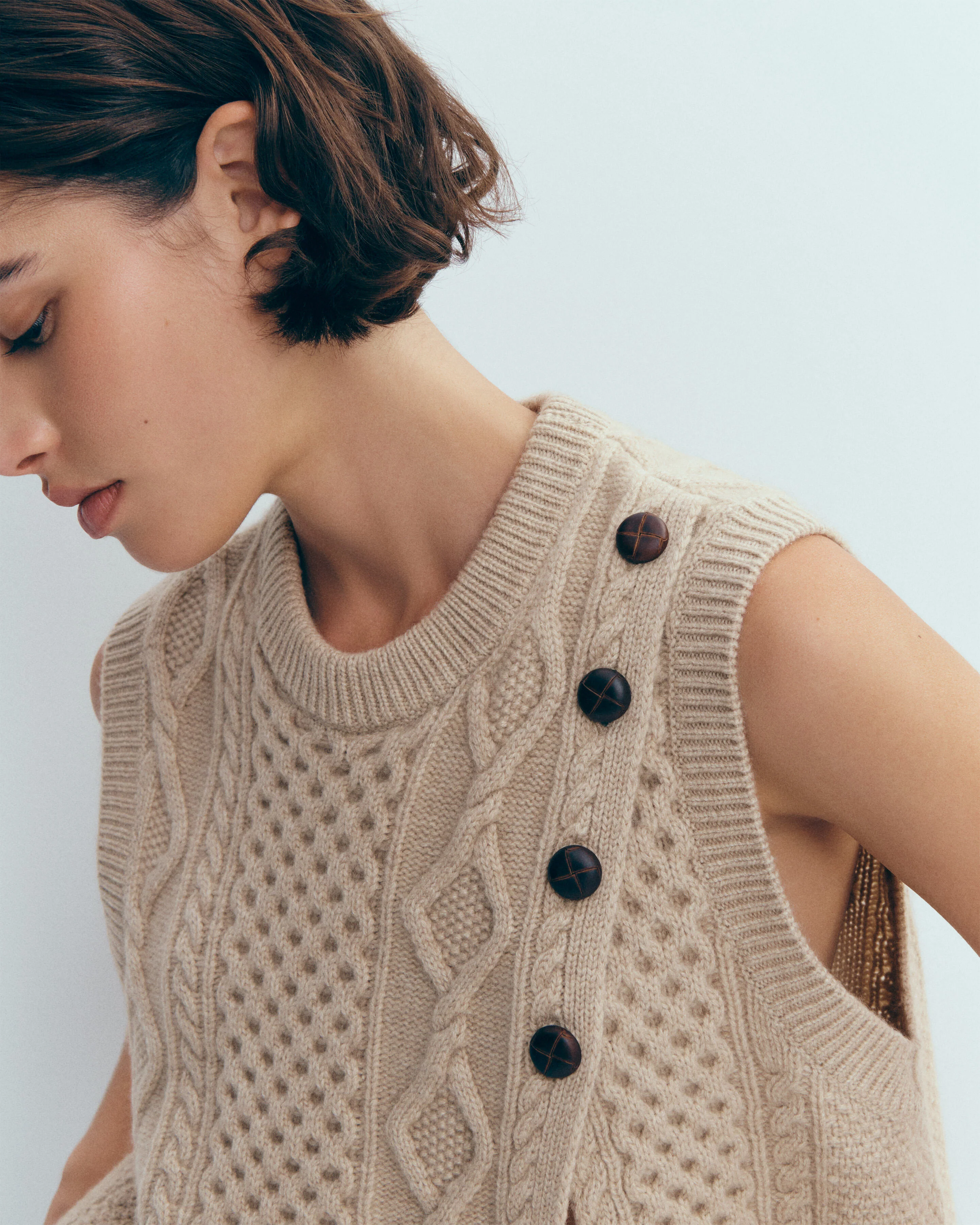 Pull col rond sans manches - Image 5