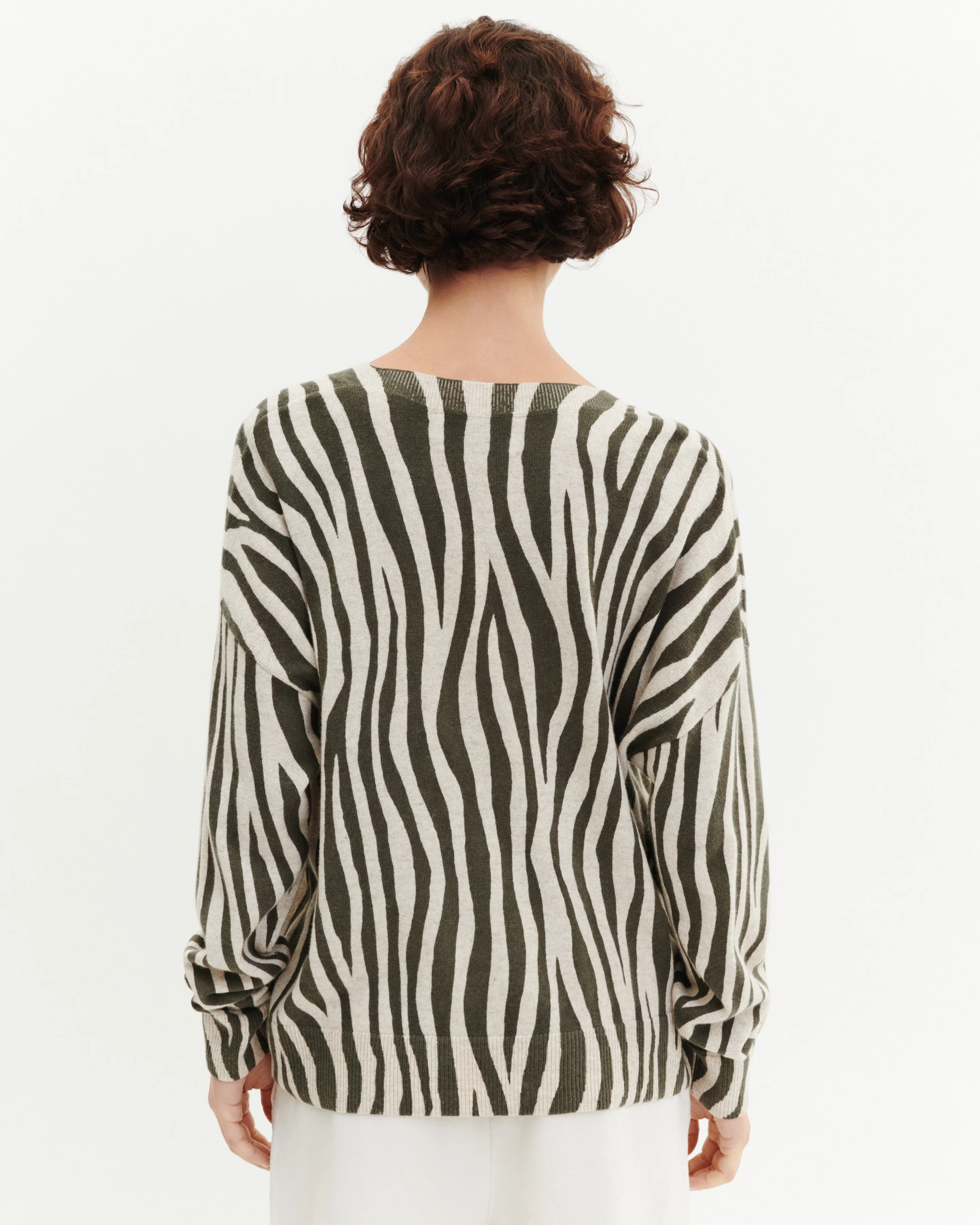 Pull col V imprimé - Image 3