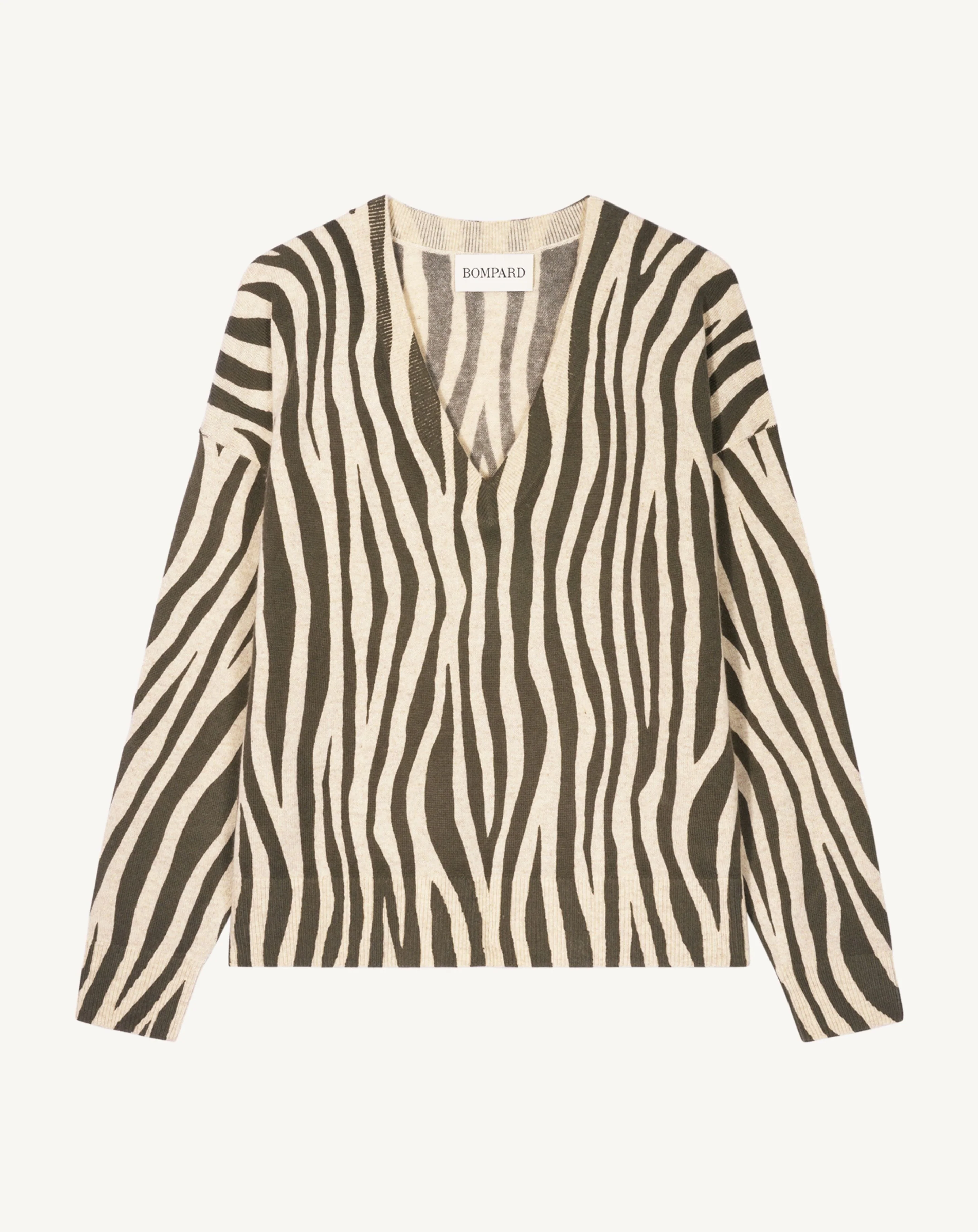 Pull col V imprimé - Image 4