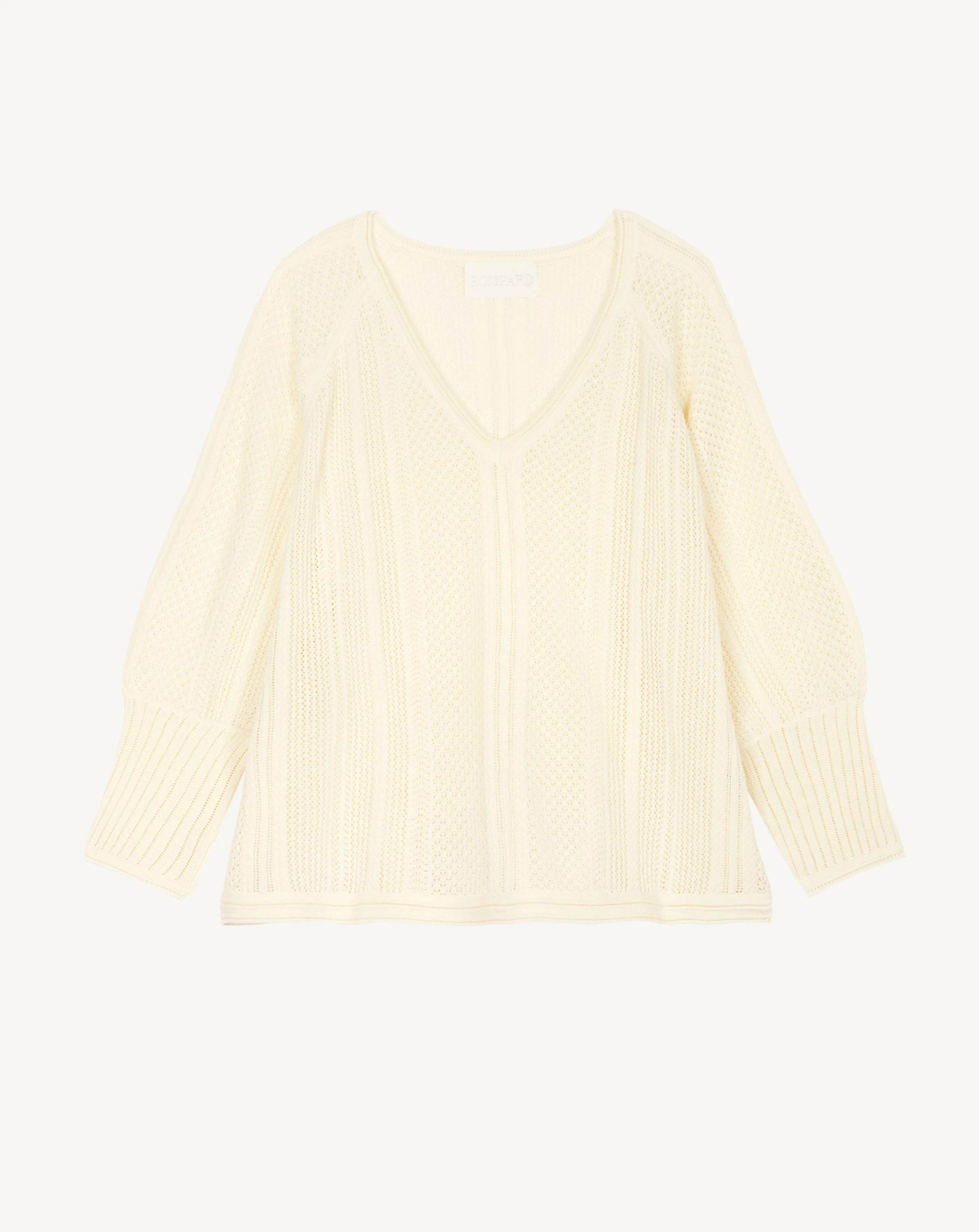 Pull col V pointelle - Image 4
