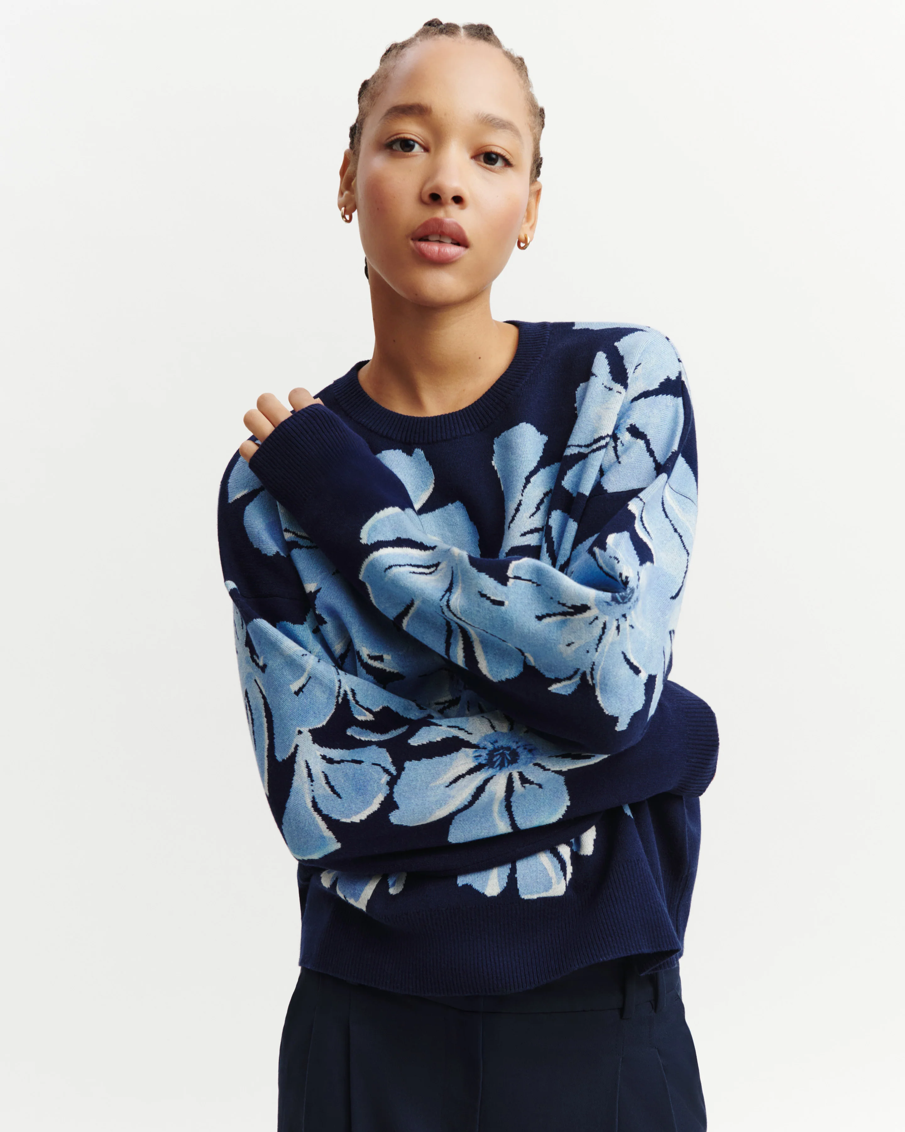 Pull jacquard double face