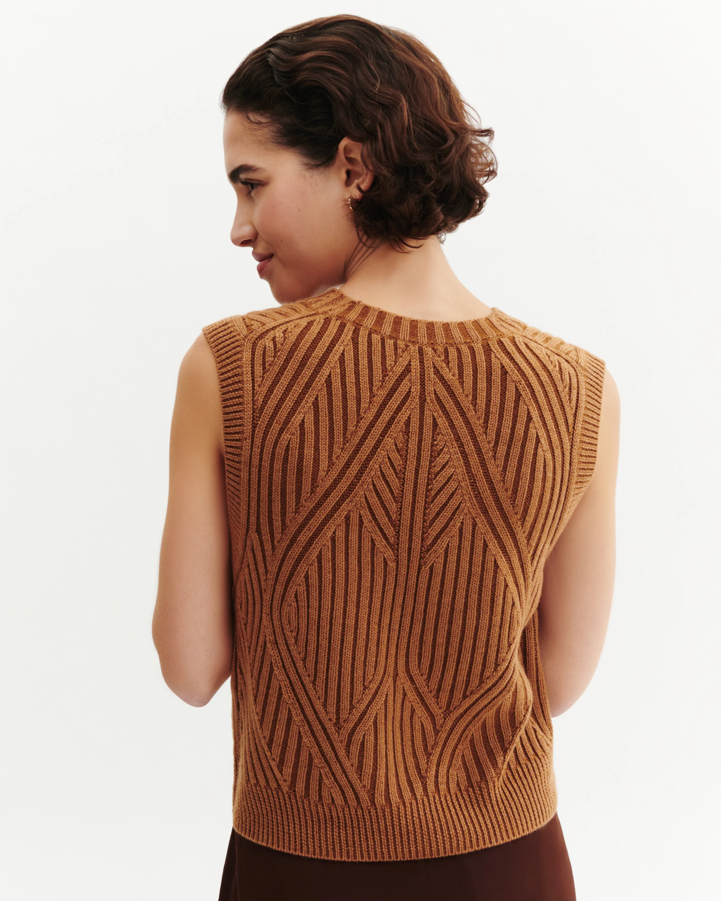 Pull sans manches à côtes - Image 4