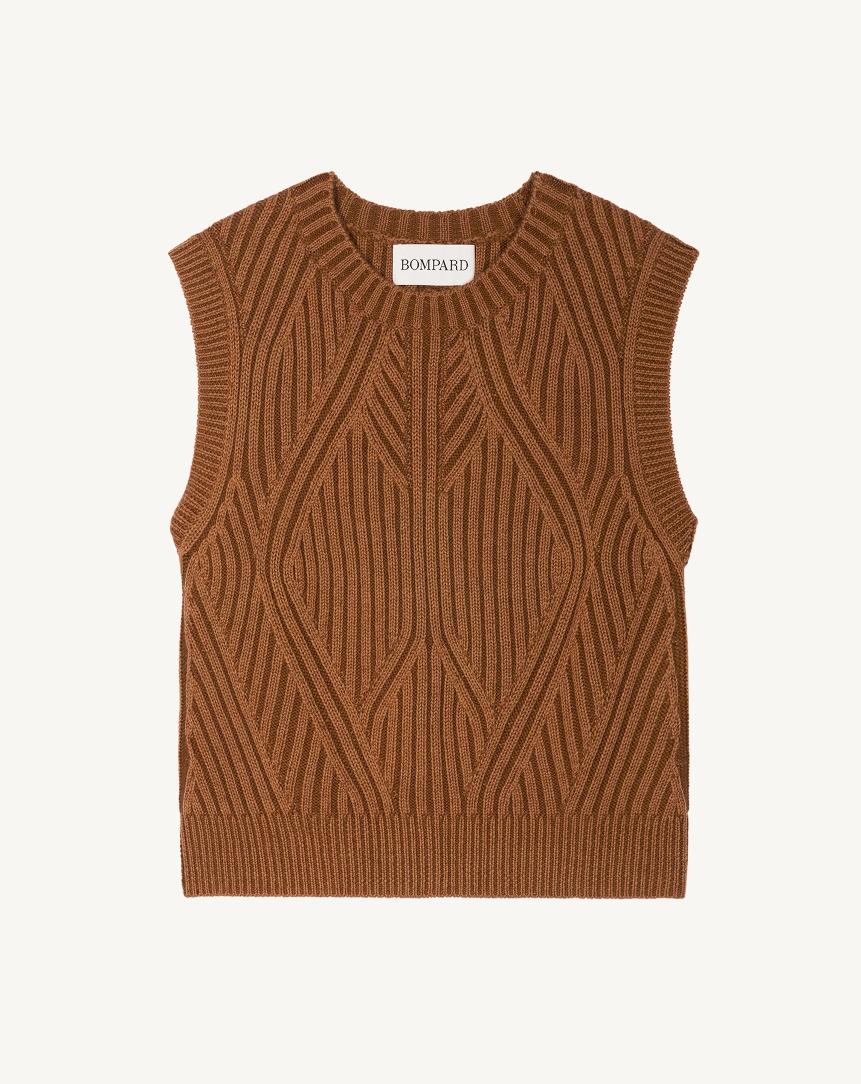 Pull sans manches à côtes - Image 6