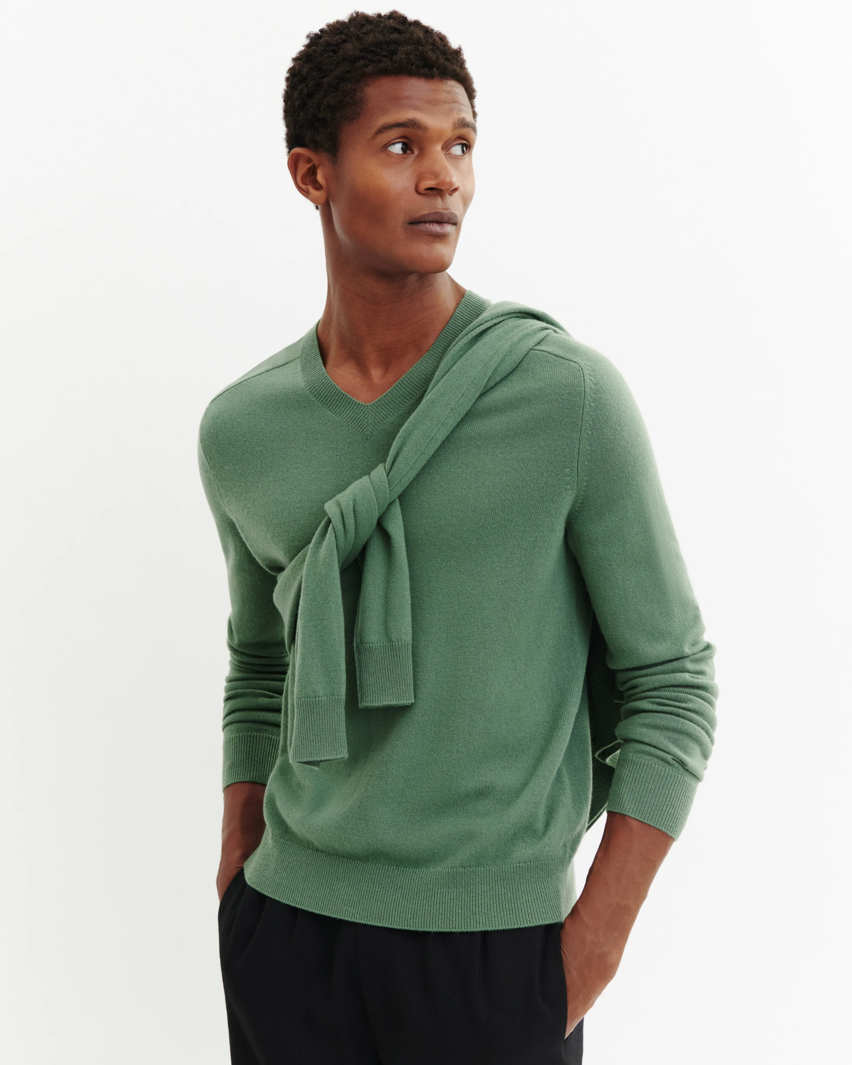 Pull V manches marteau