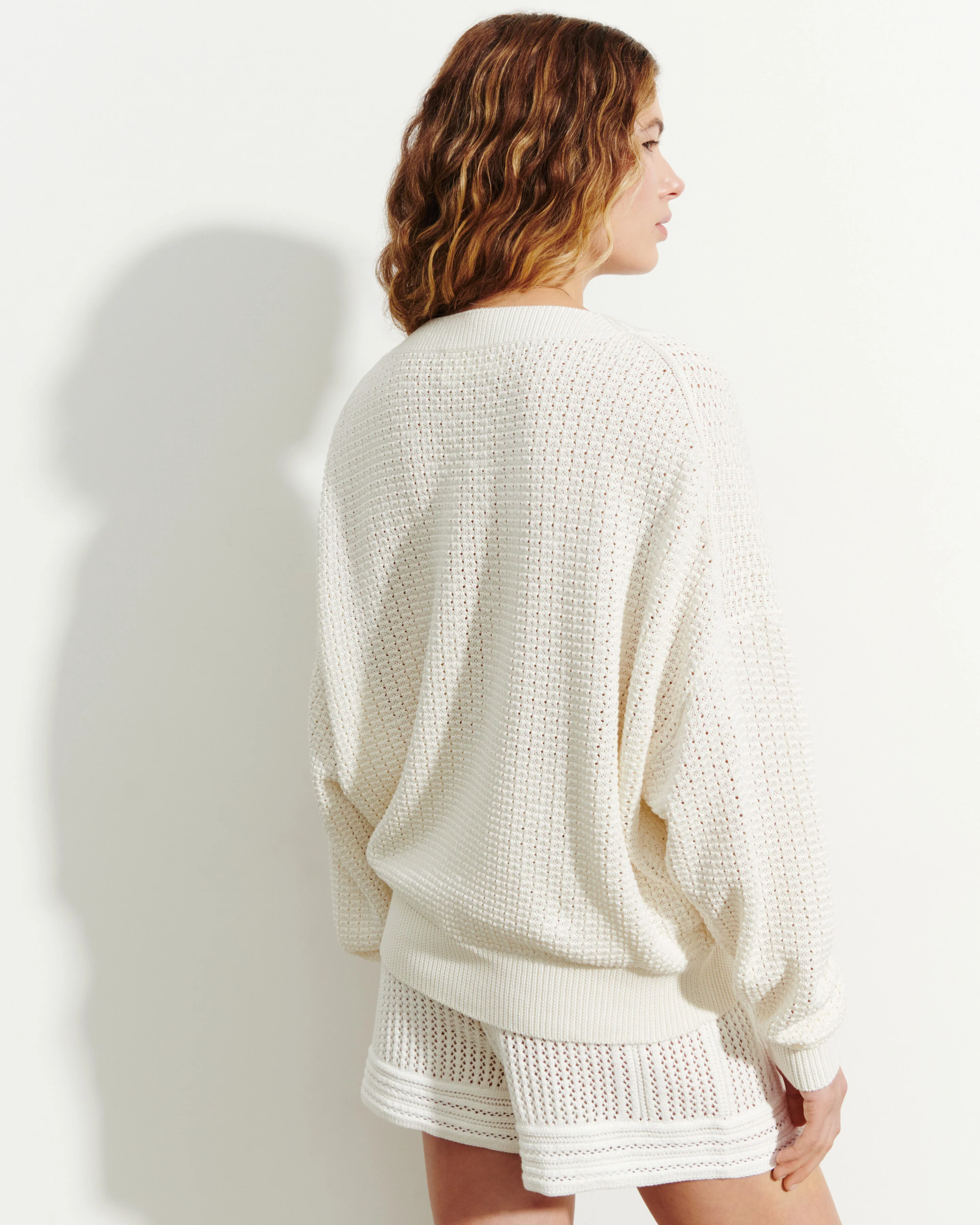 Pull V oversized gaufré - Image 3