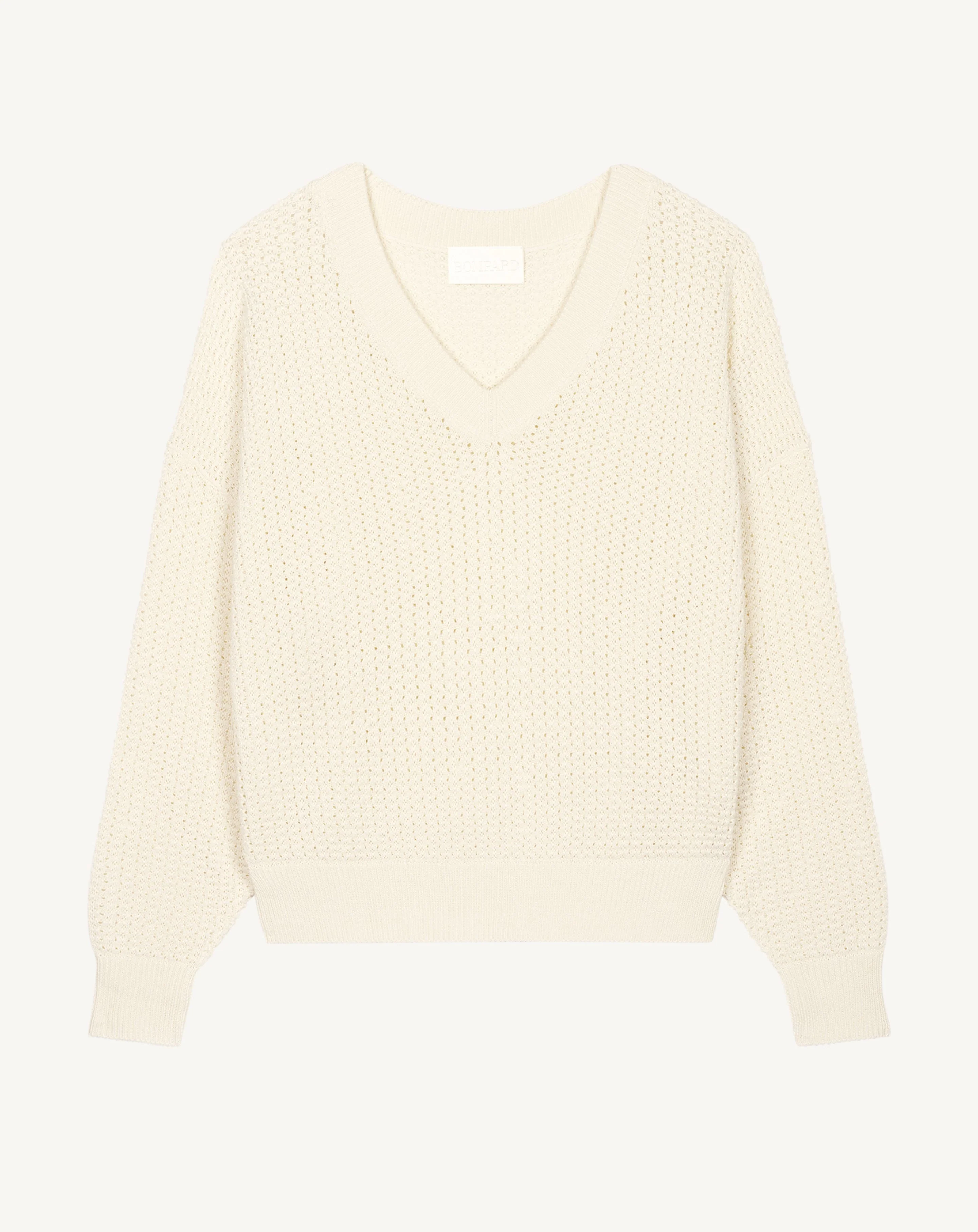 Pull V oversized gaufré - Image 4