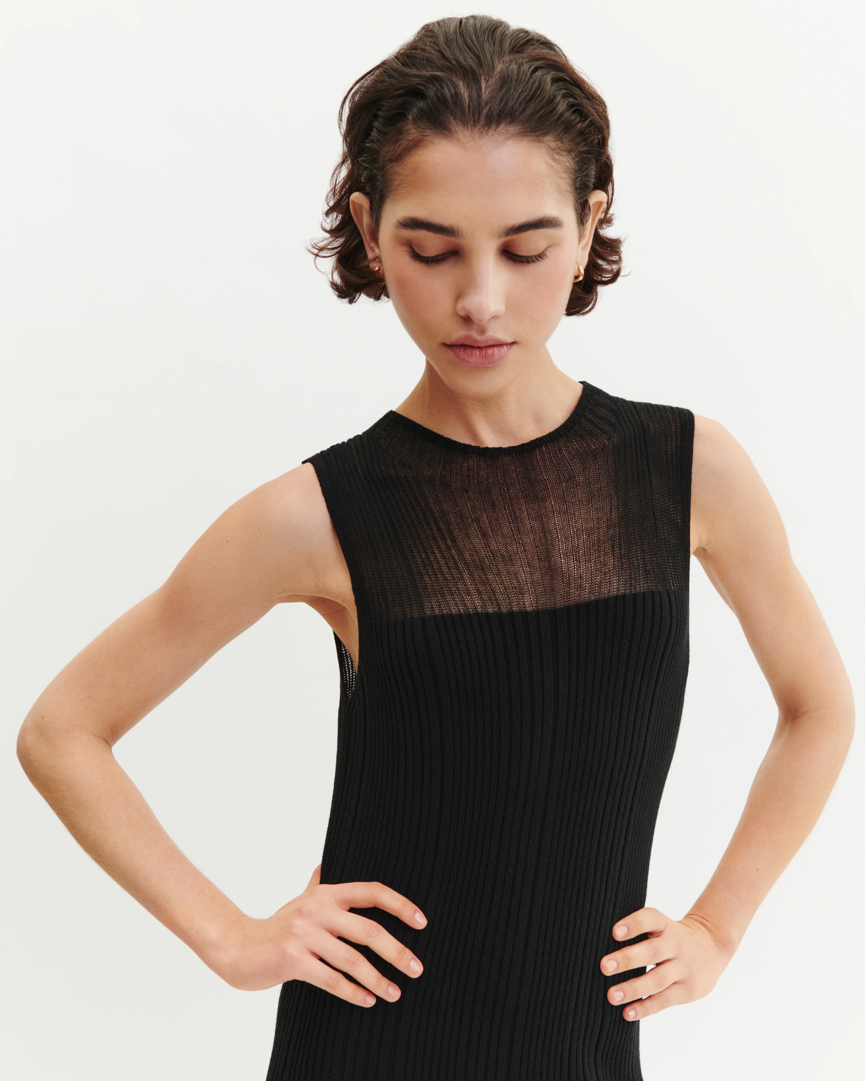 Robe à côtes transparentes - Image 3