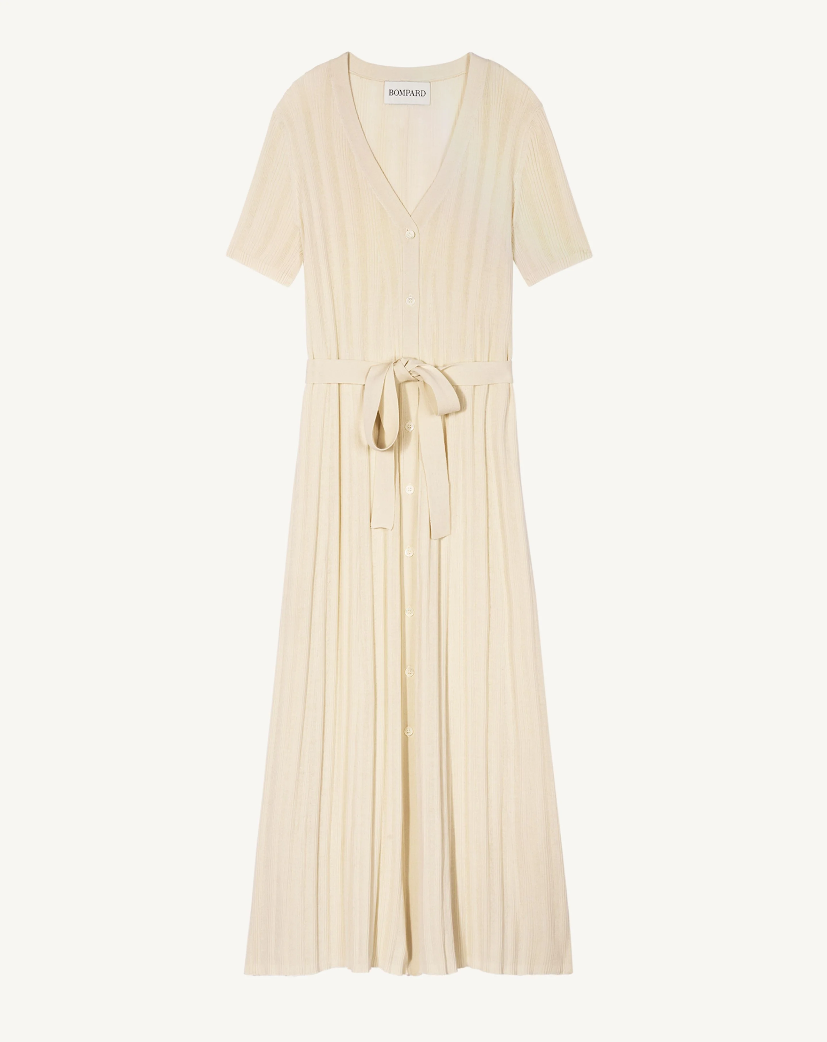 Robe ceinturée à côtes - Image 5