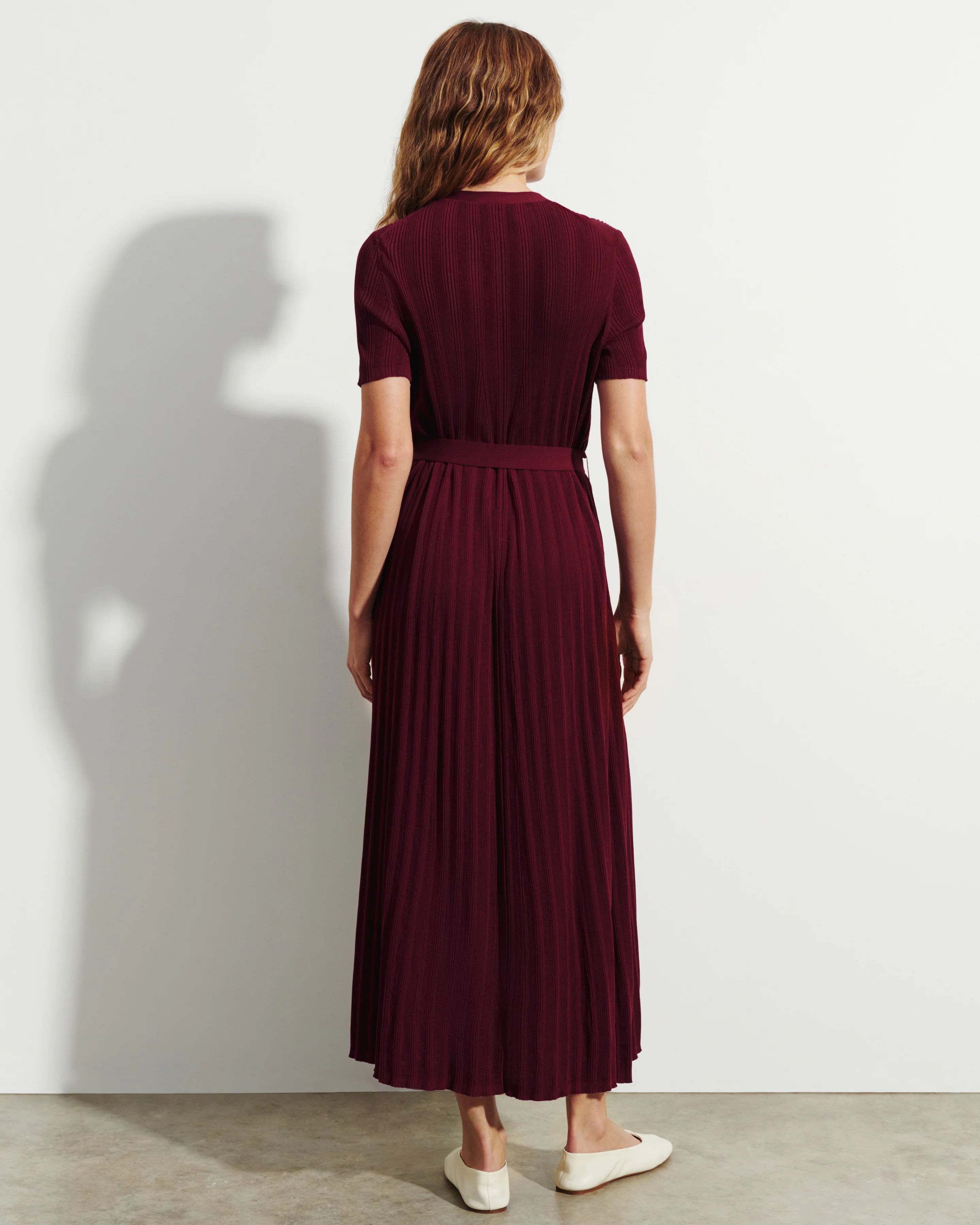 Robe ceinturée à côtes - Image 3