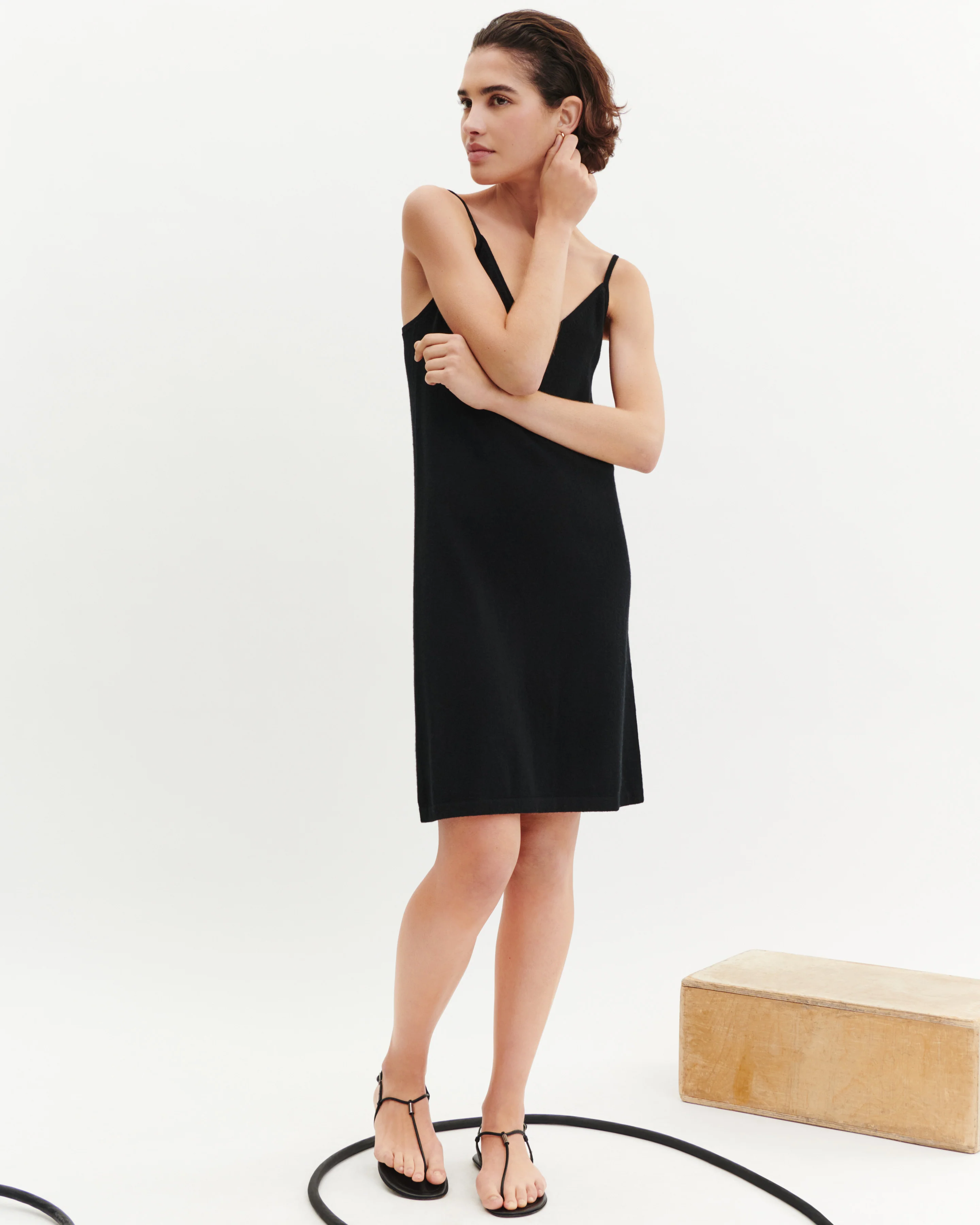 Robe courte à bretelles