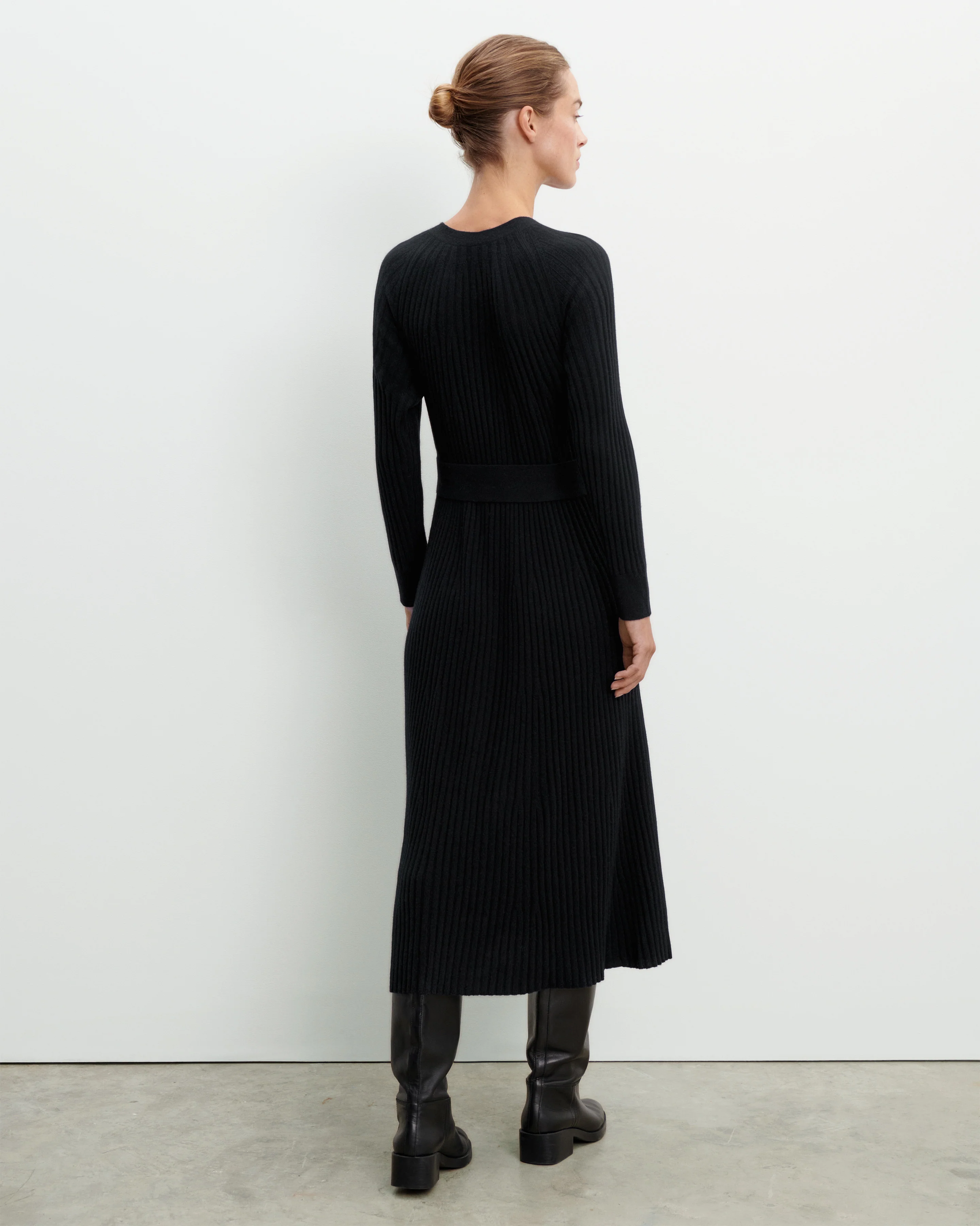 Robe longue à côtes - Image 2
