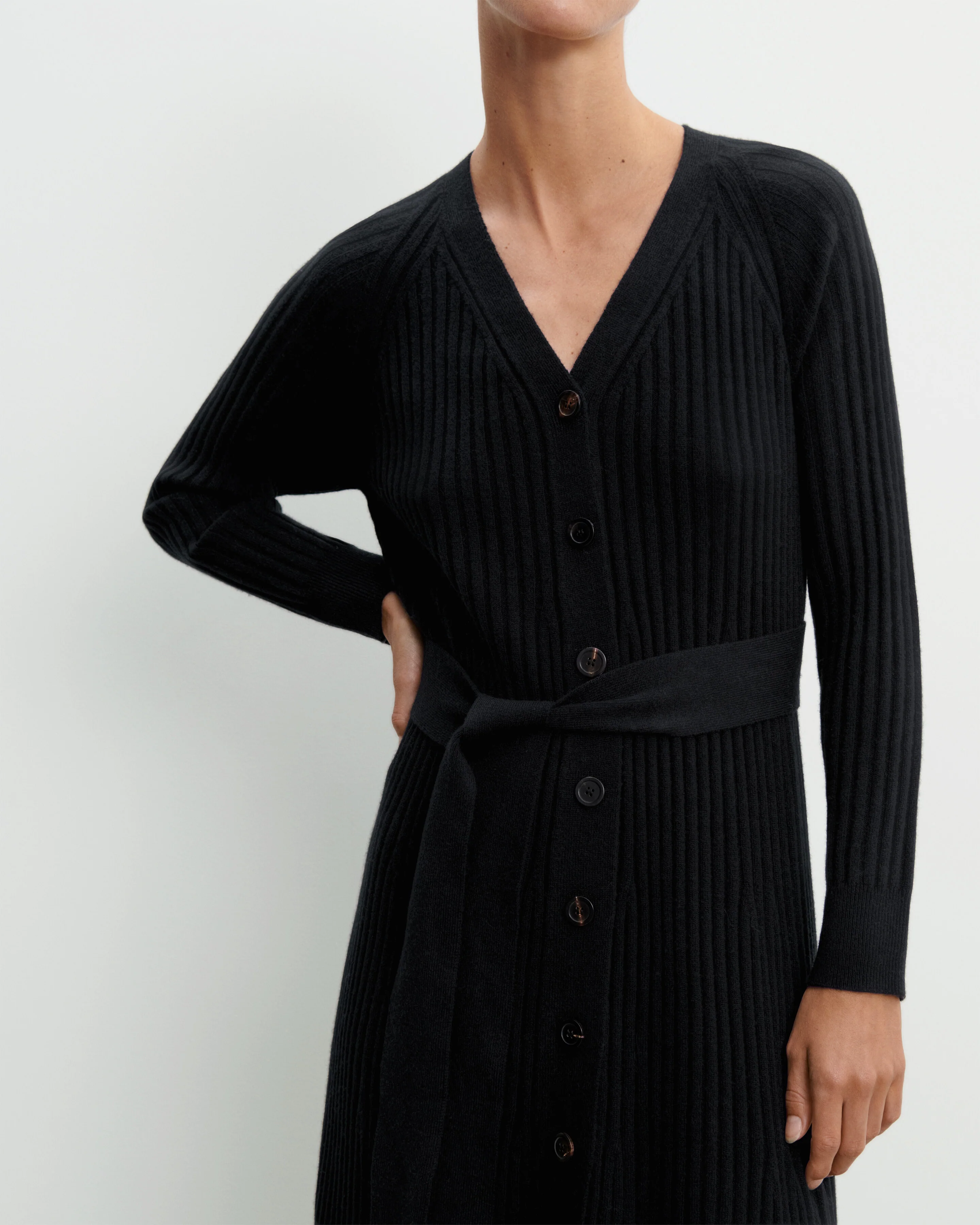 Robe longue à côtes - Image 3