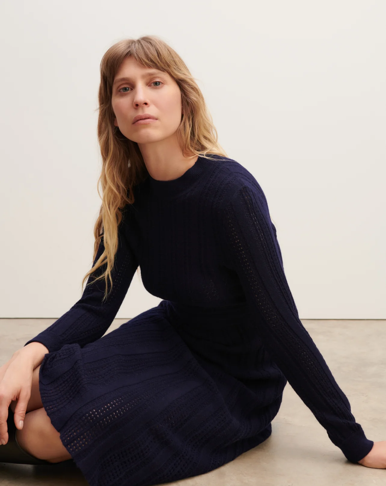 Robe longue pointelle - Image 2
