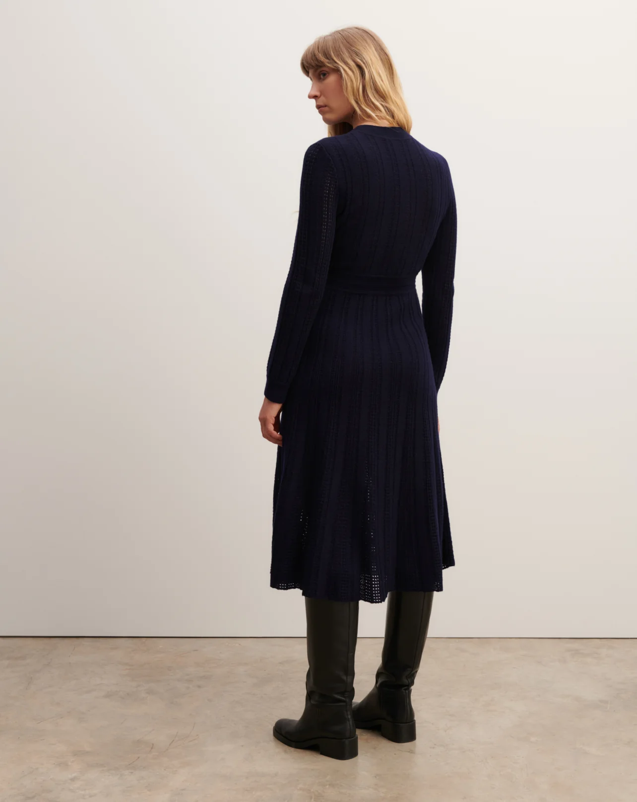Robe longue pointelle - Image 3