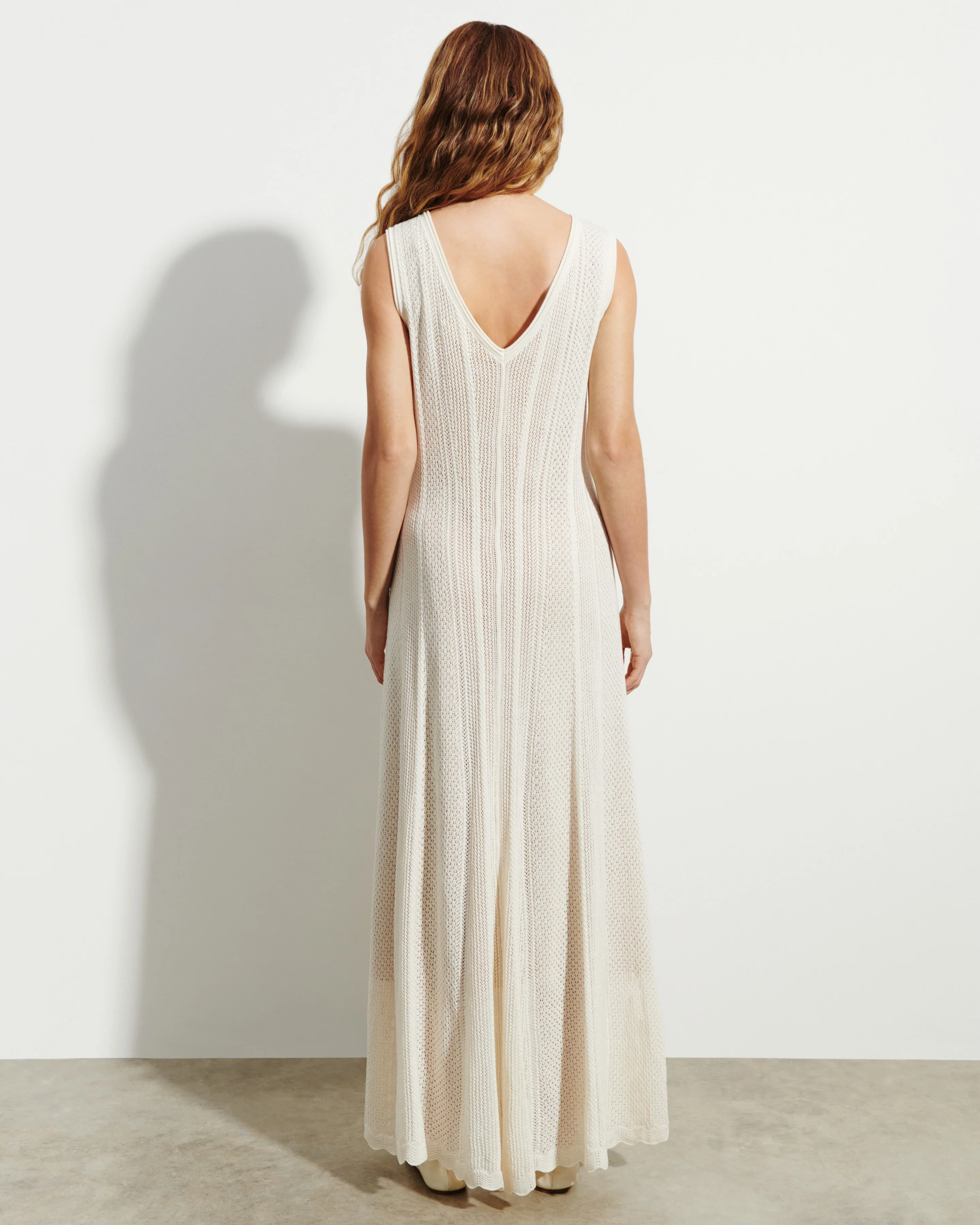 Robe longue pointelle - Image 3