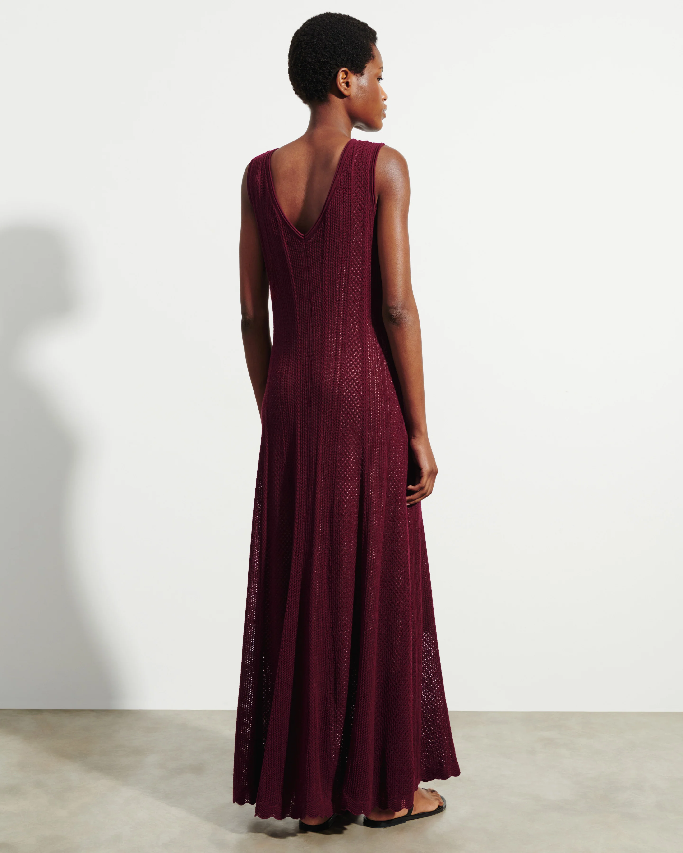 Robe longue pointelle - Image 3