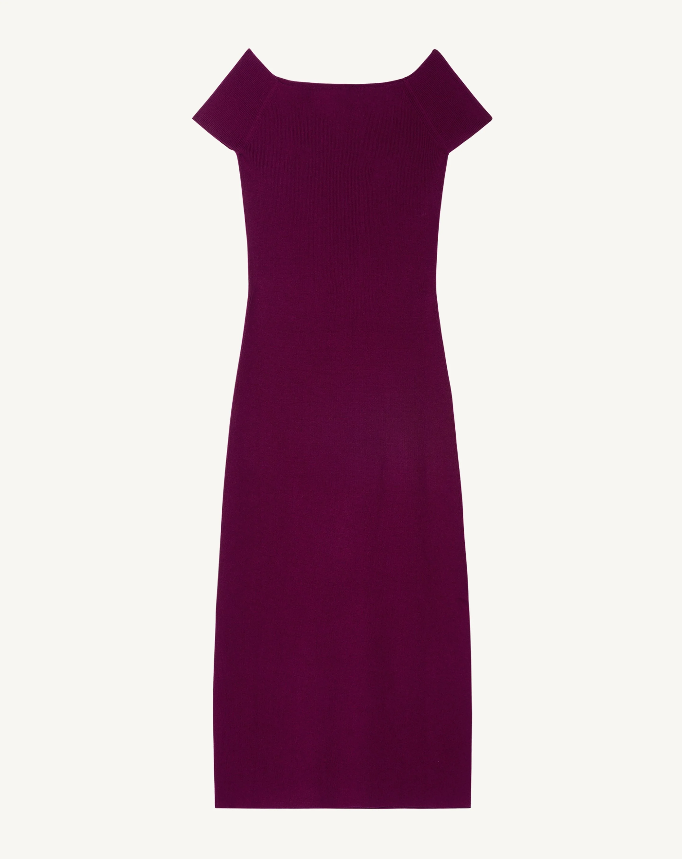 Robe midi ajustée épaules dénudées - Image 4