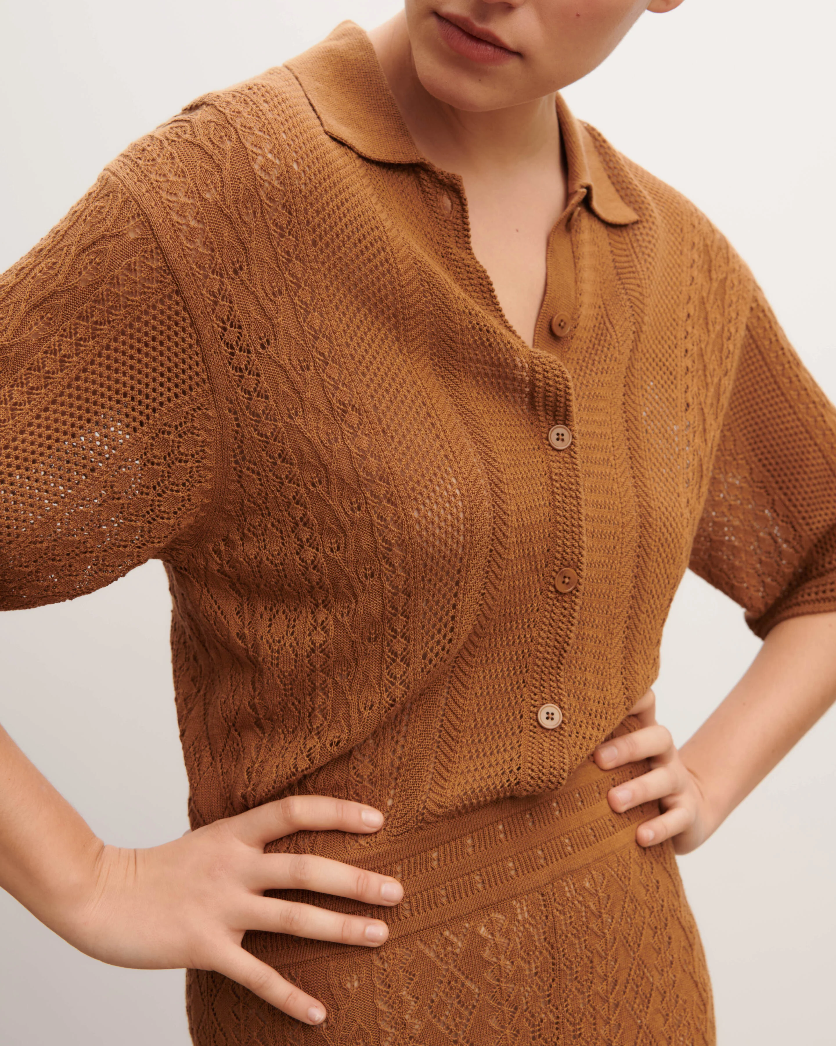 Robe polo pointelle - Image 5