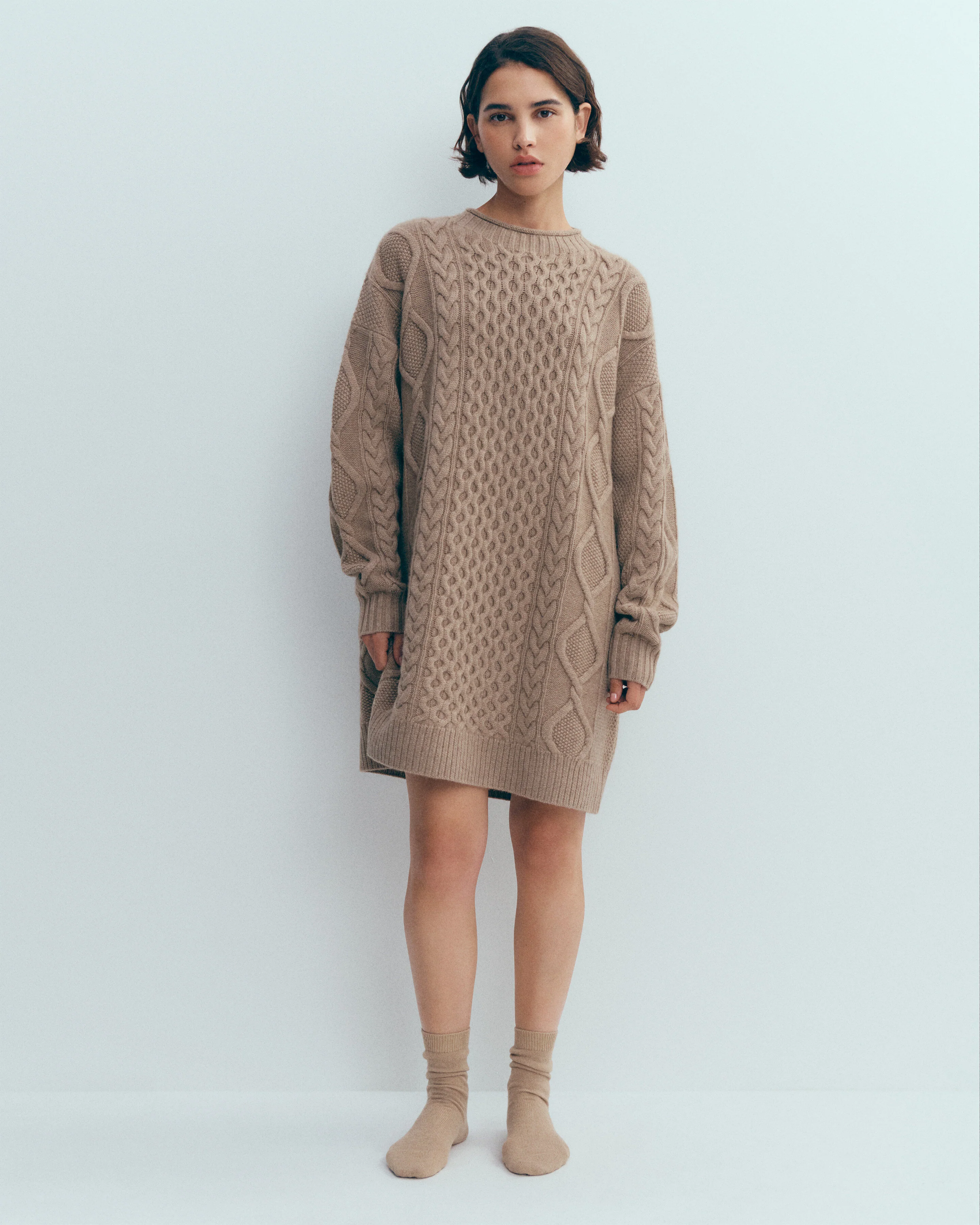 Robe pull à torsades